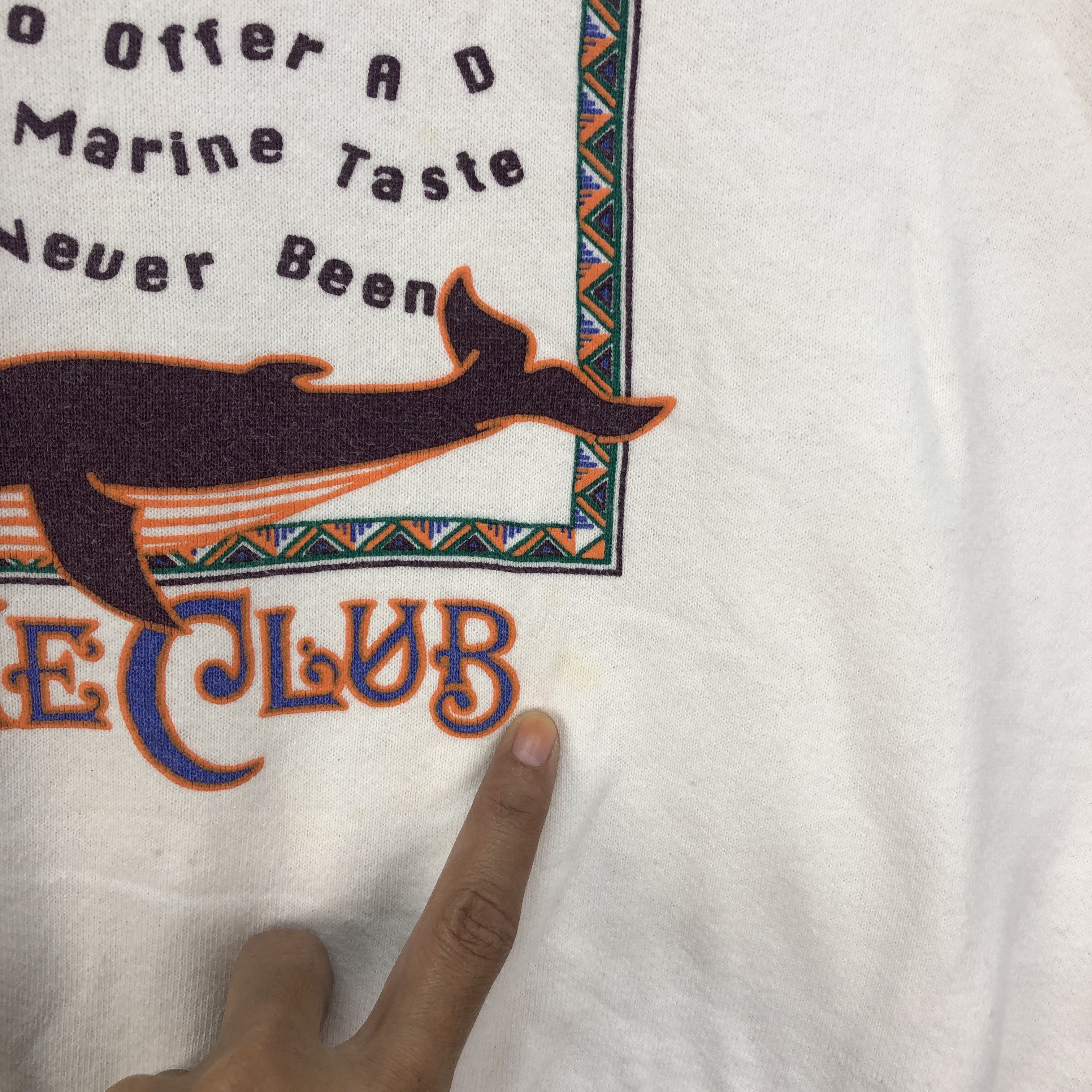 Vintage NEPTUNE CLUB Living Things in Ocean Sweatshirts #4620-168 Size M / US 6-8 / IT 42-44 - 7 Thumbnail
