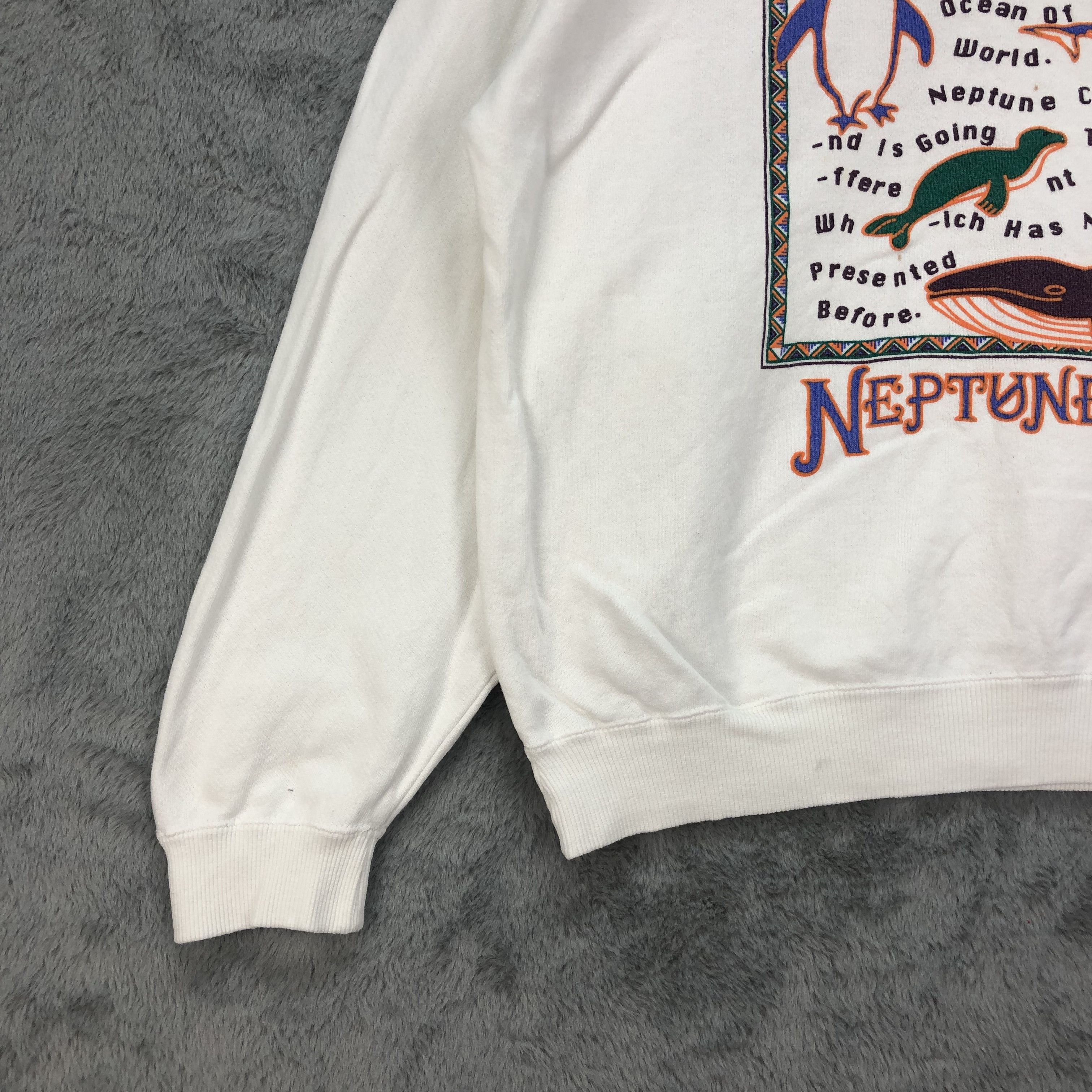 Vintage NEPTUNE CLUB Living Things in Ocean Sweatshirts #4620-168 Size M / US 6-8 / IT 42-44 - 5 Thumbnail