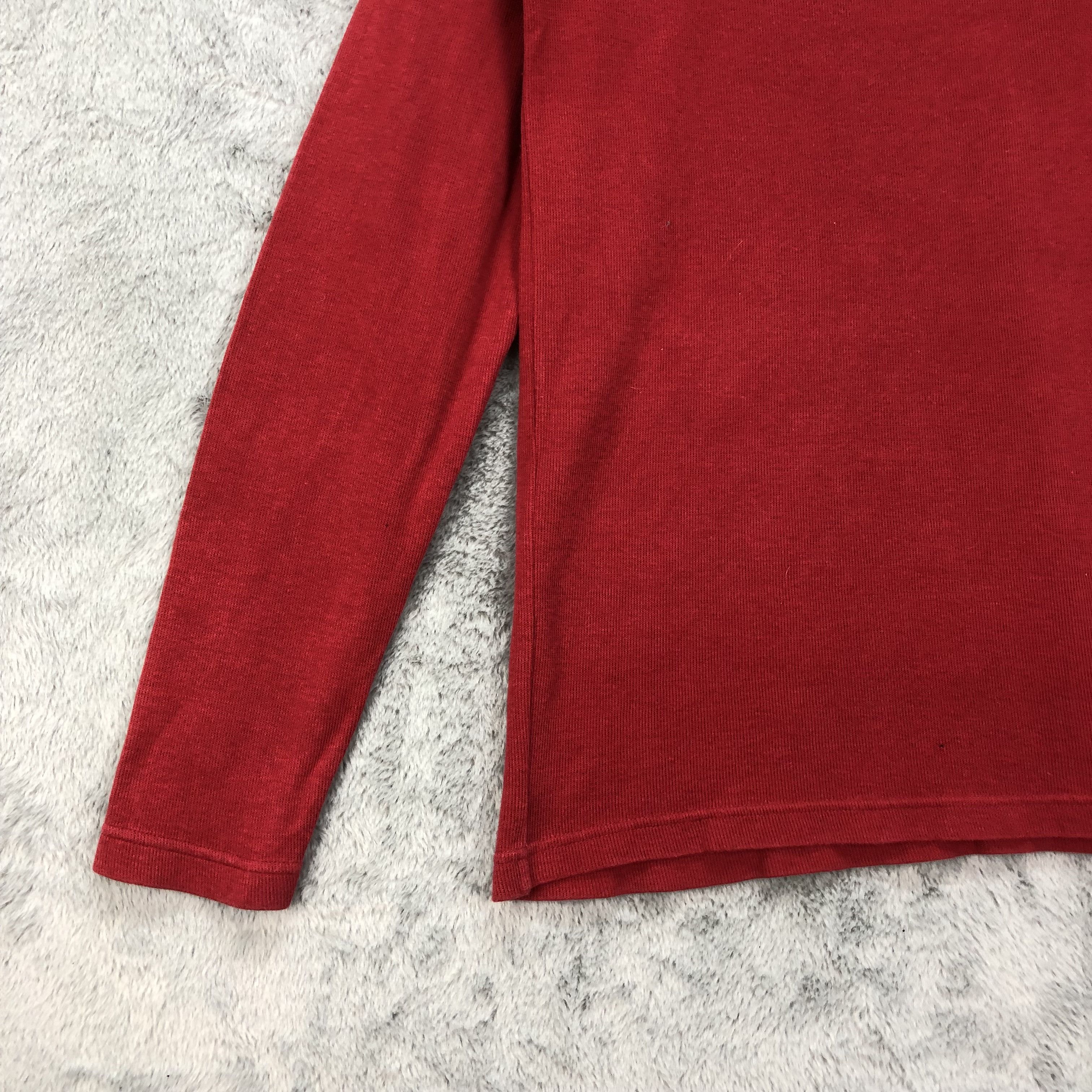 Ellesse Ellesse Half Zip Turtle Neck Red Long Sleeve Shirt #4623-168 Size US M / EU 48-50 / 2 - 5 Thumbnail