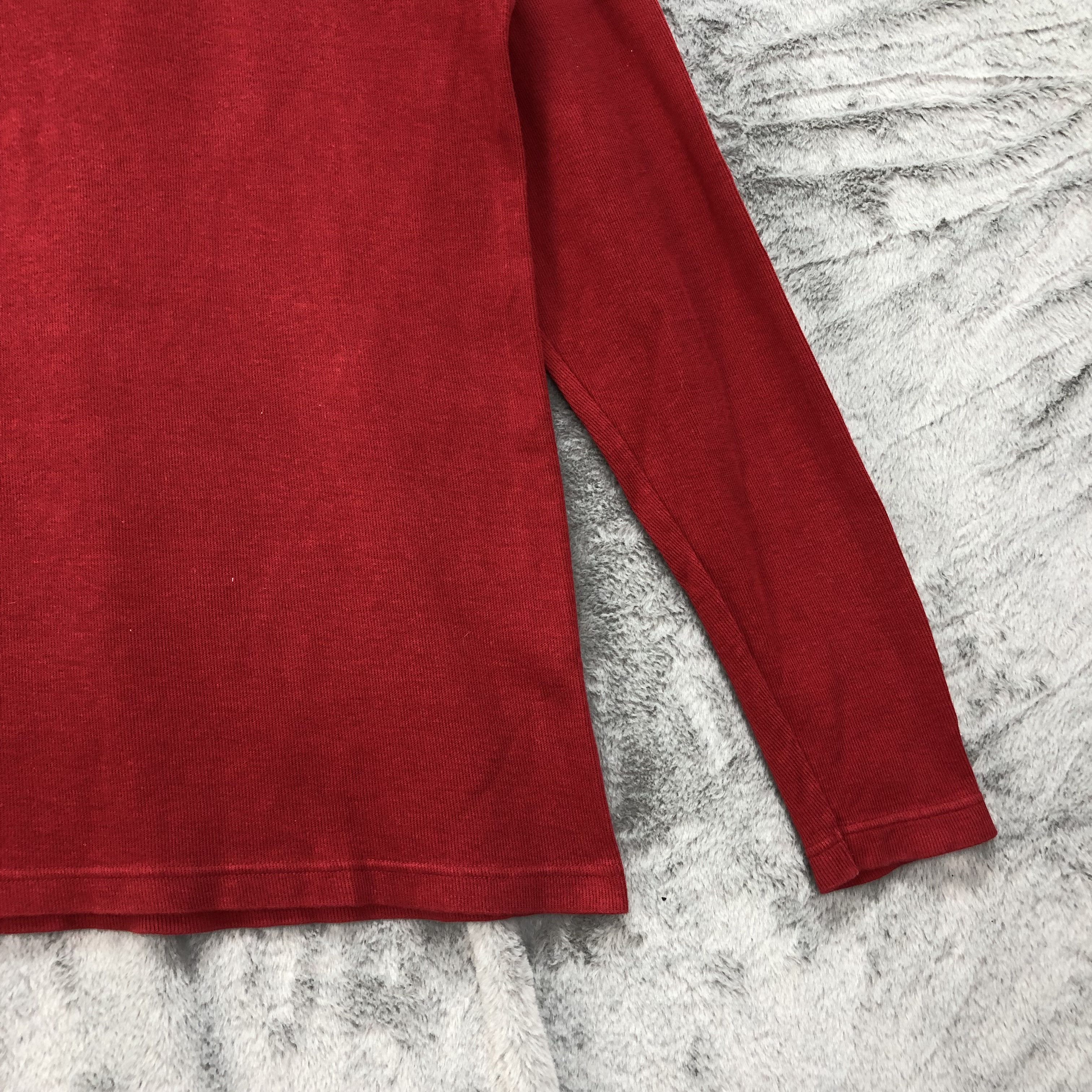 Ellesse Ellesse Half Zip Turtle Neck Red Long Sleeve Shirt #4623-168 Size US M / EU 48-50 / 2 - 6 Thumbnail