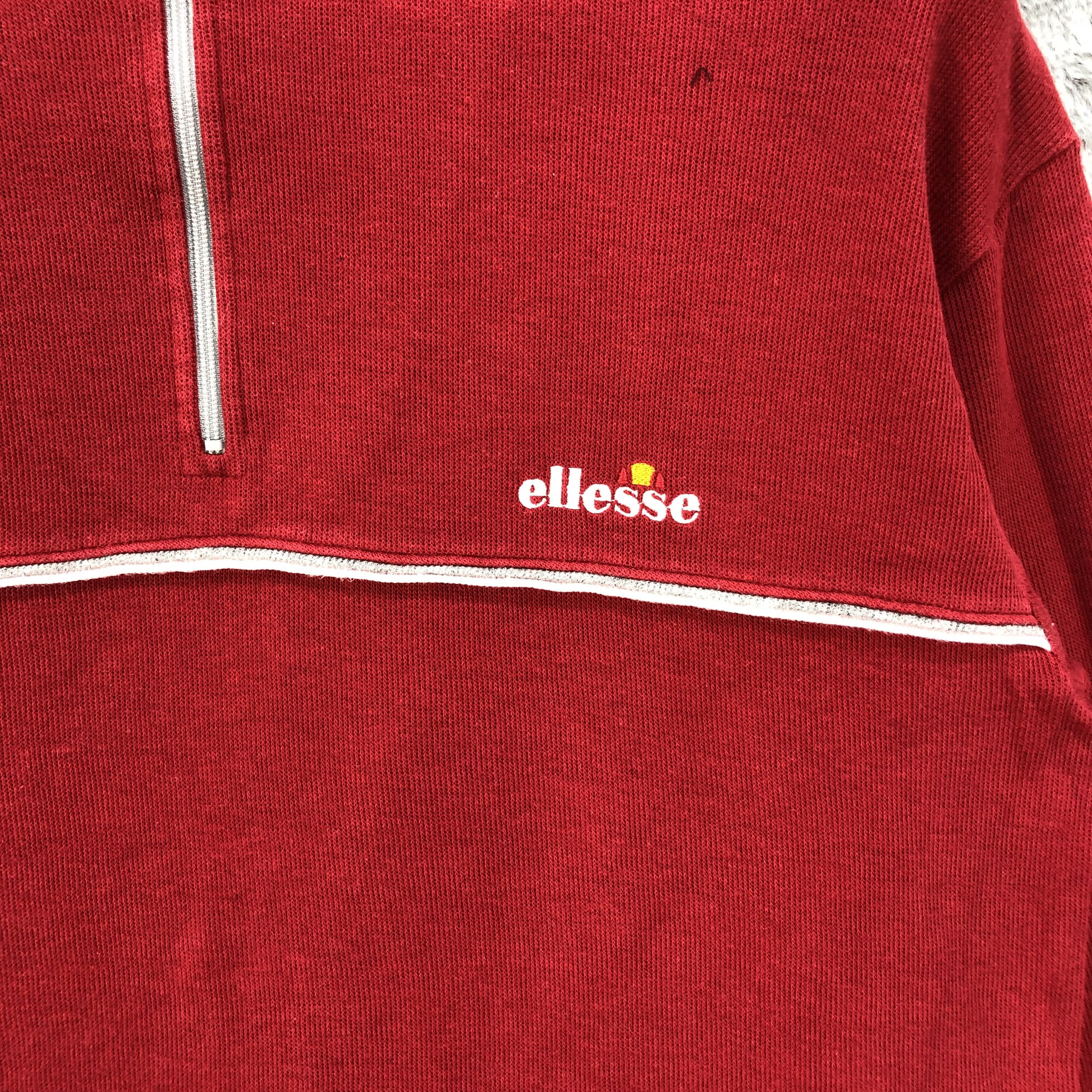 Ellesse Ellesse Half Zip Turtle Neck Red Long Sleeve Shirt #4623-168 Size US M / EU 48-50 / 2 - 3 Thumbnail