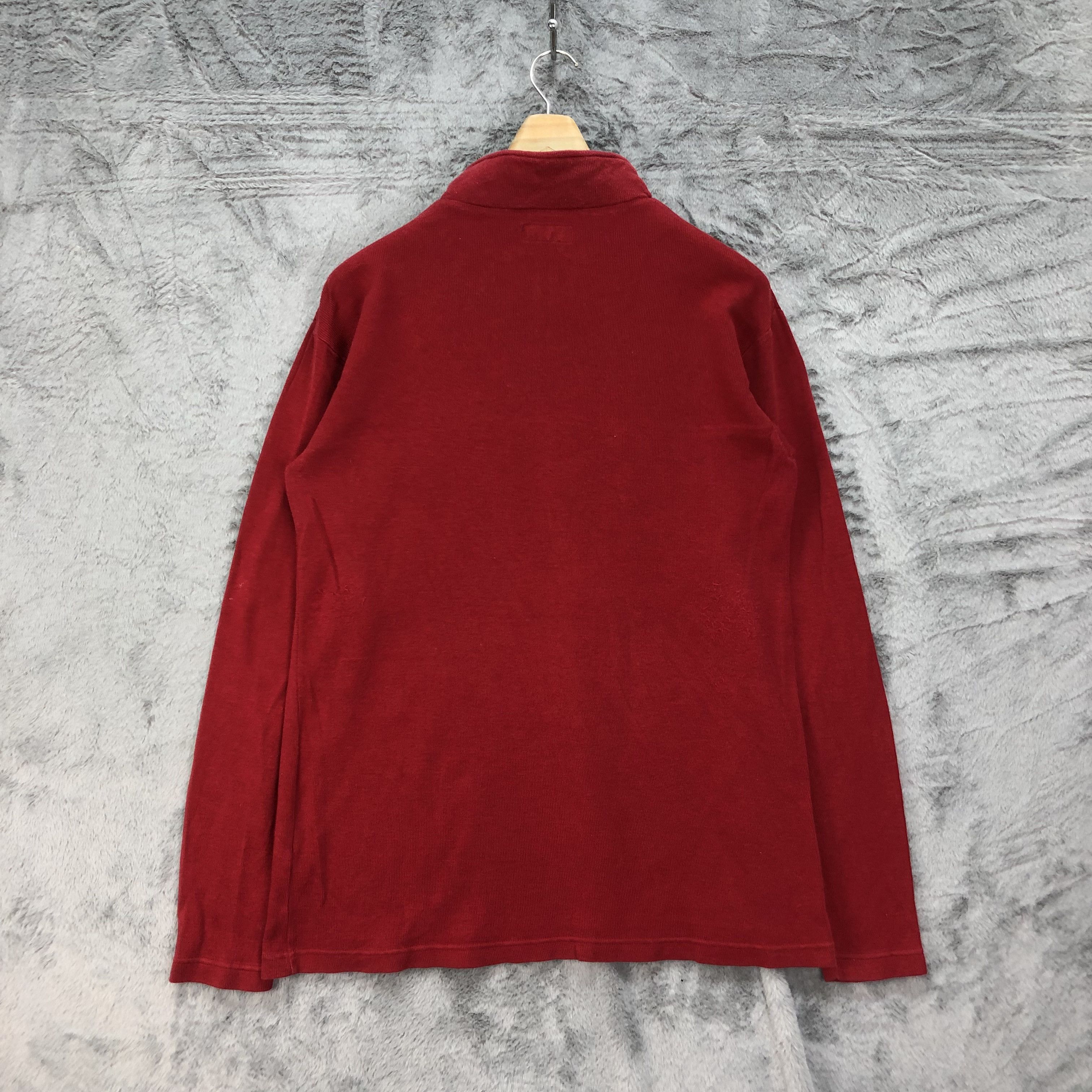 Ellesse Ellesse Half Zip Turtle Neck Red Long Sleeve Shirt #4623-168 Size US M / EU 48-50 / 2 - 9 Thumbnail