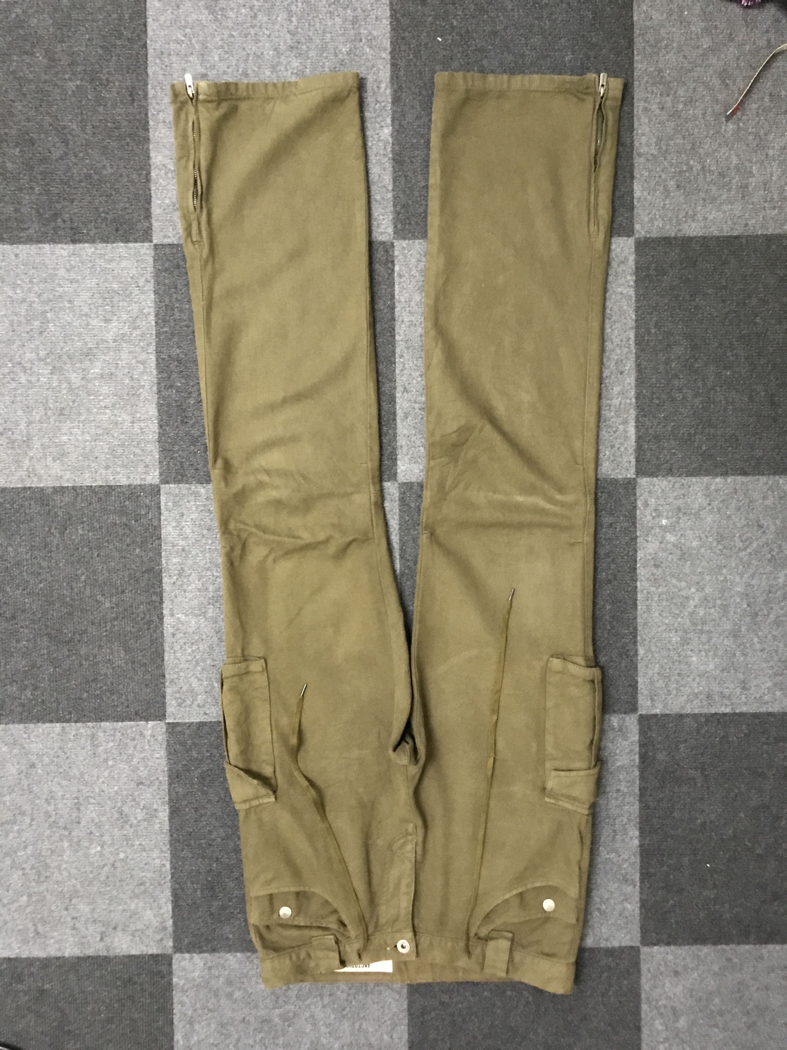 image of Cp276 Factotum Japam Cargo Pant Ankle Zipper in Dark Olive, Men's (Size 31)