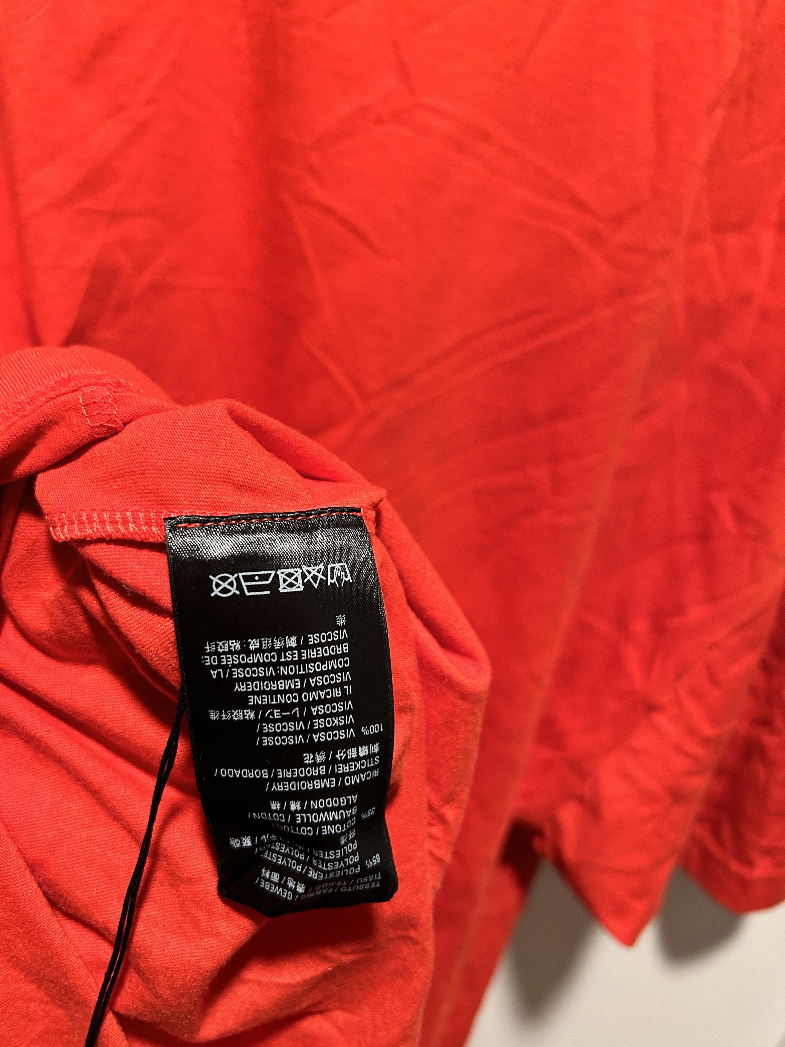 Balenciaga balenciaga red logo oversized t-shirt Size US S / EU 44-46 / 1 - 6 Thumbnail