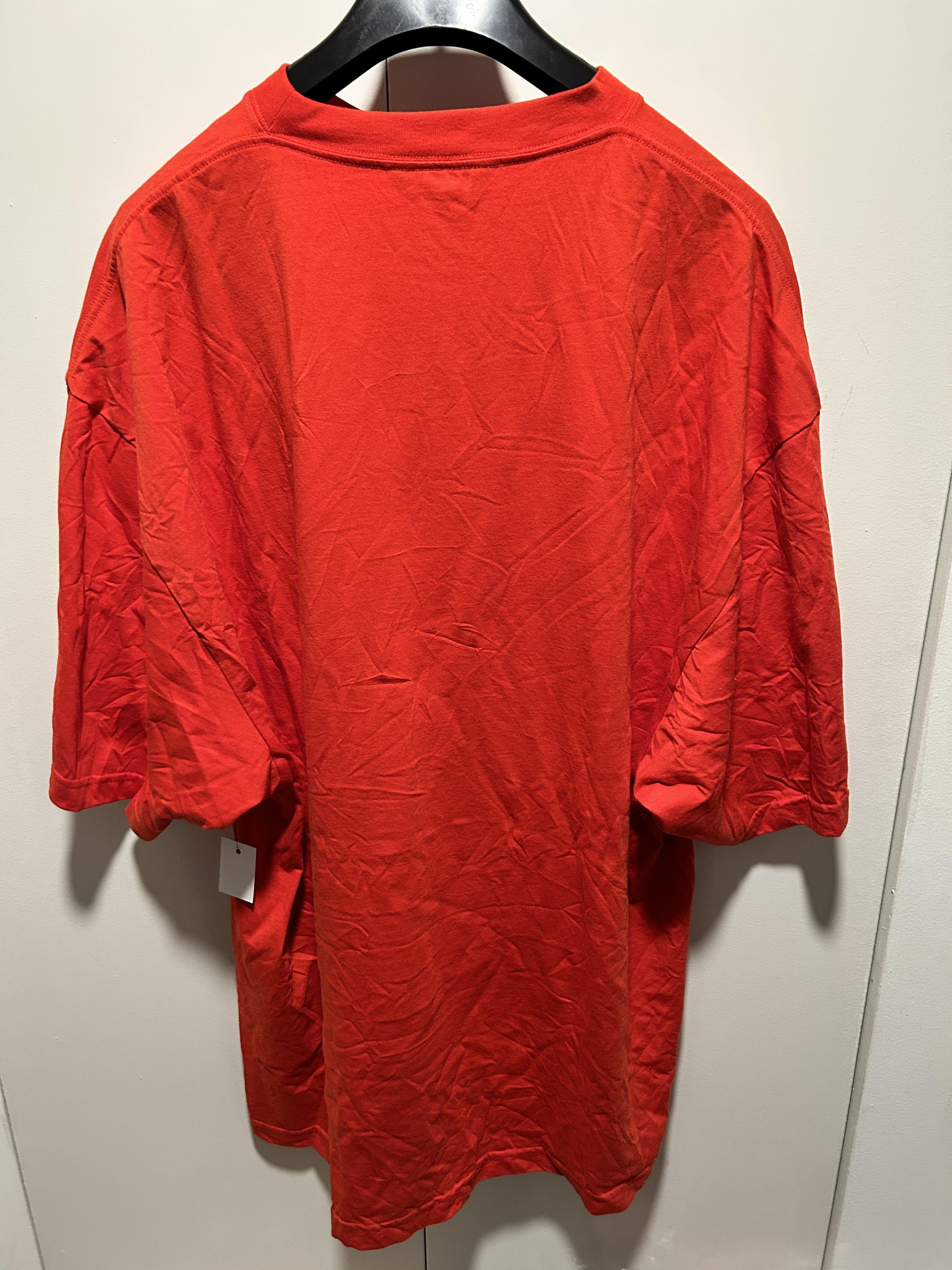 Balenciaga balenciaga red logo oversized t-shirt Size US S / EU 44-46 / 1 - 4 Thumbnail