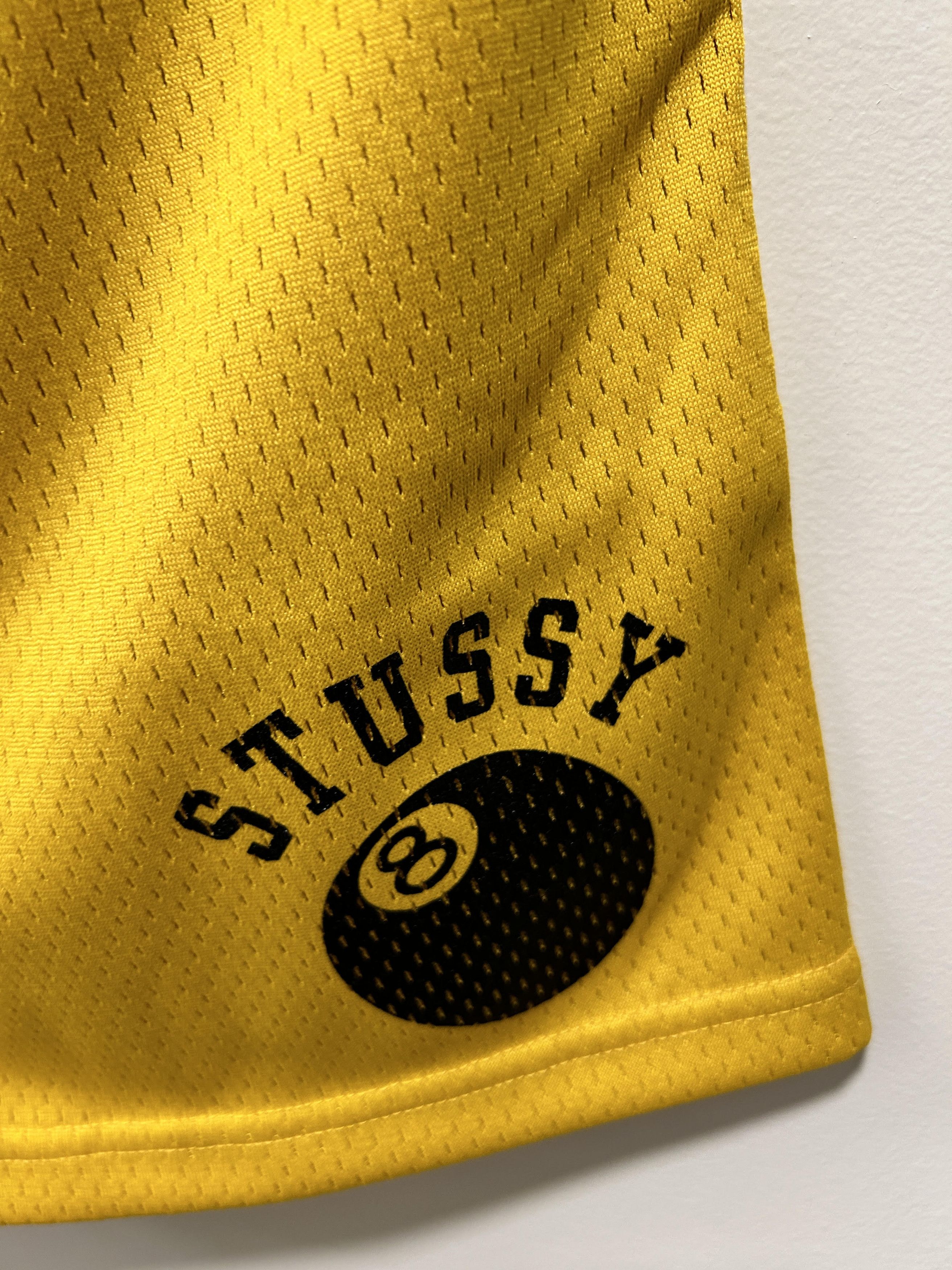 Stussy Stussy 8-Ball Mesh Shorts Gold size SMALL Size US 30 / EU 46 - 2 Thumbnail