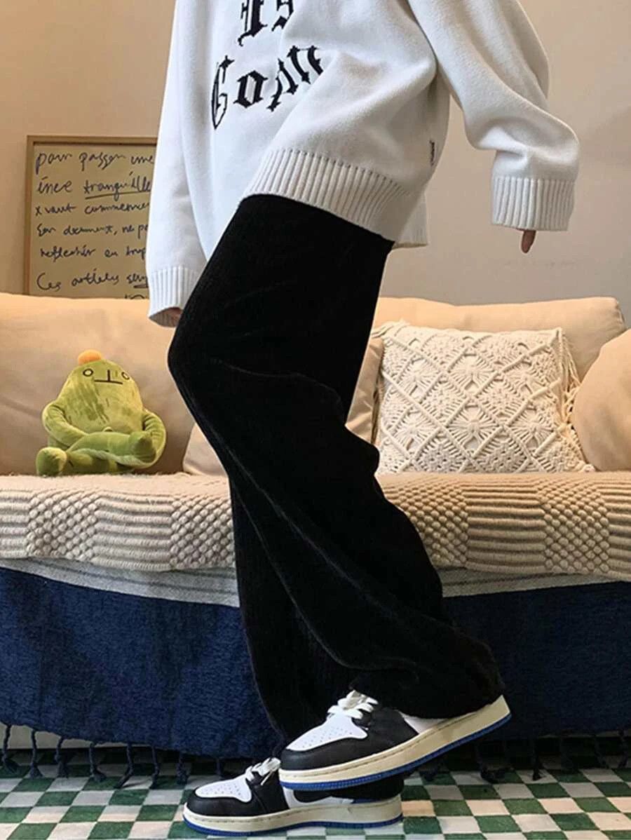 Retro Punk Rock Corduroy Pants