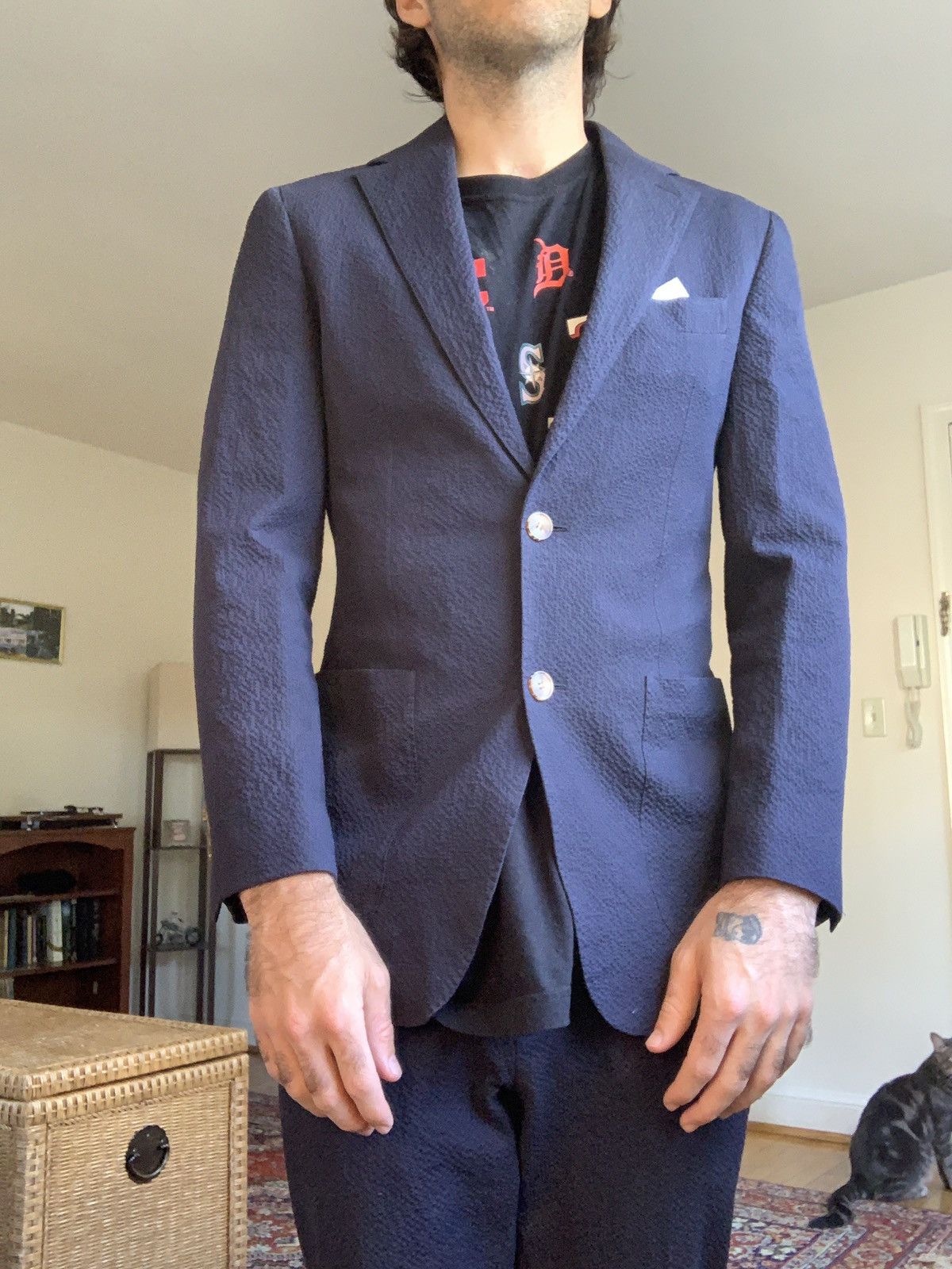 Suitsupply Suitsupply seersucker suit Grailed