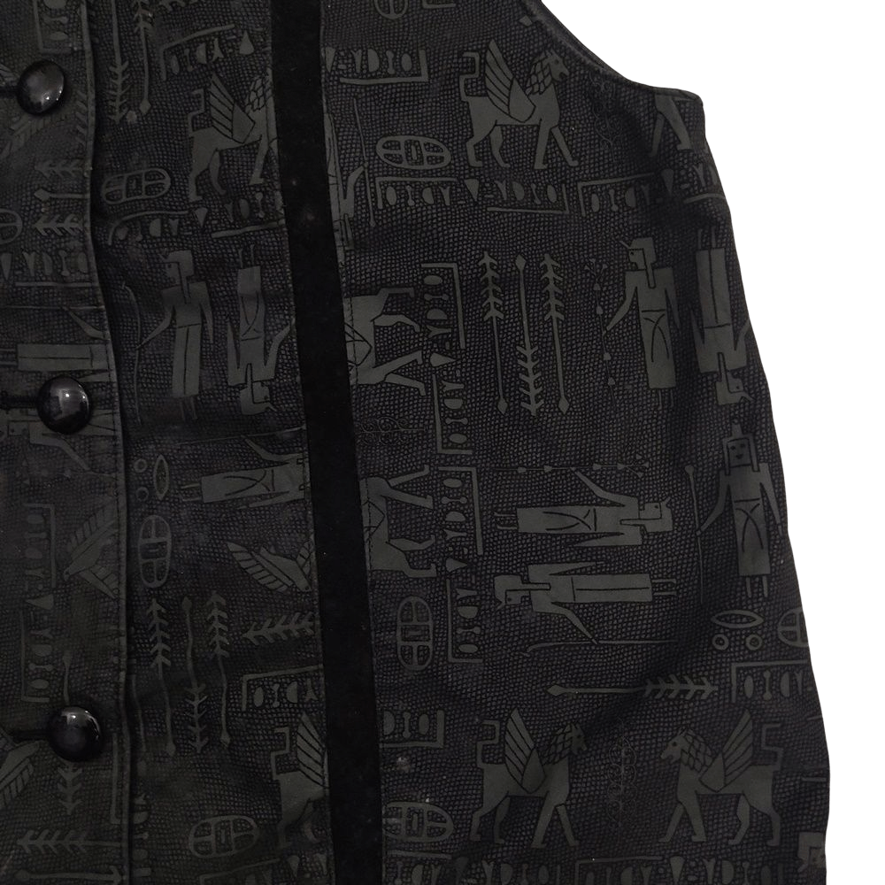 Designer × Japanese Brand × Vintage Le Lechien Egypt Hieroglyph Ancient Vest Jacket Size US M / EU 48-50 / 2 - 3 Thumbnail