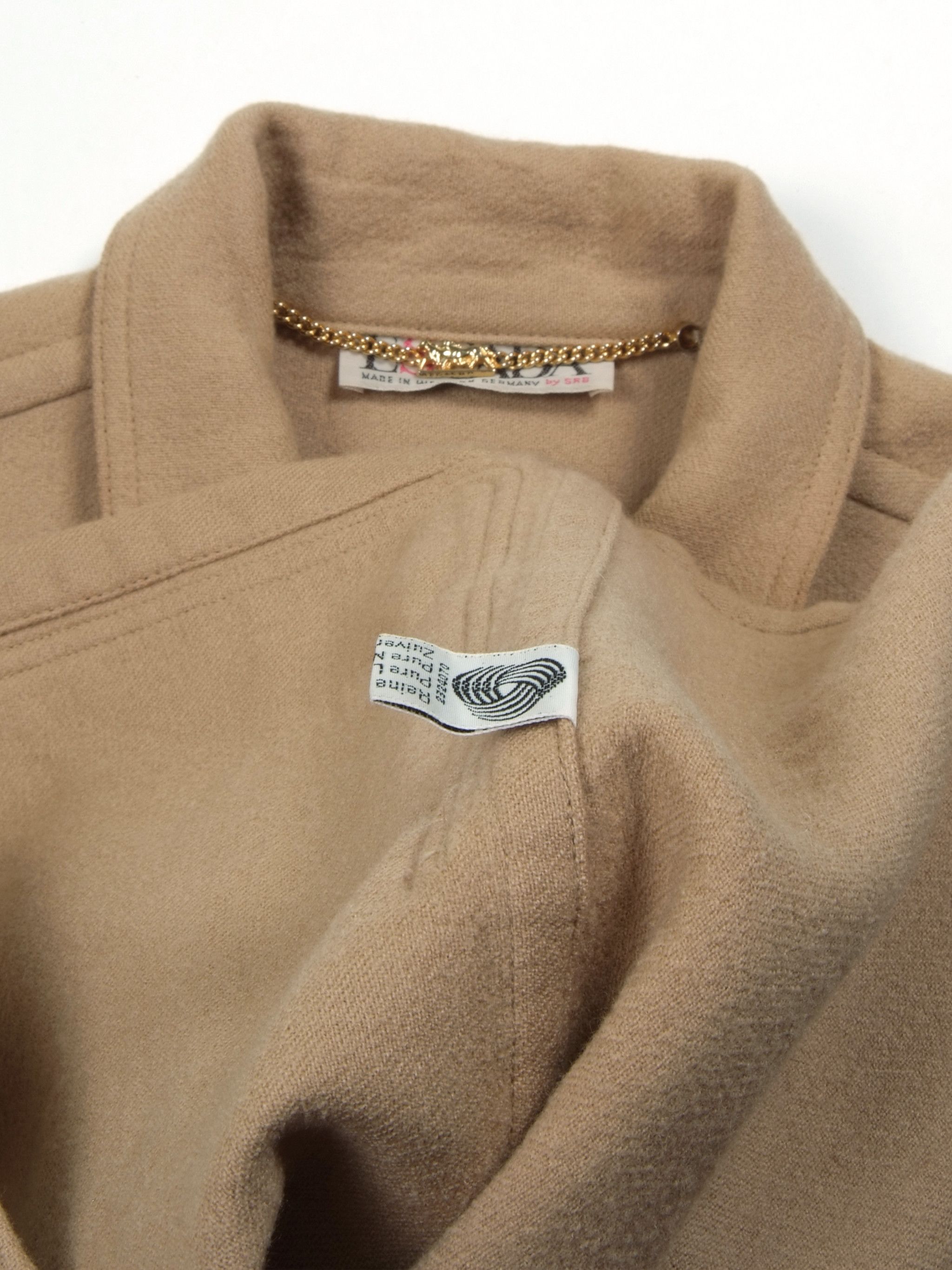 Escada Vintage 80's ESCADA Beige Wool Overshirt Jacket Size M / US 6-8 / IT 42-44 - 4 Thumbnail