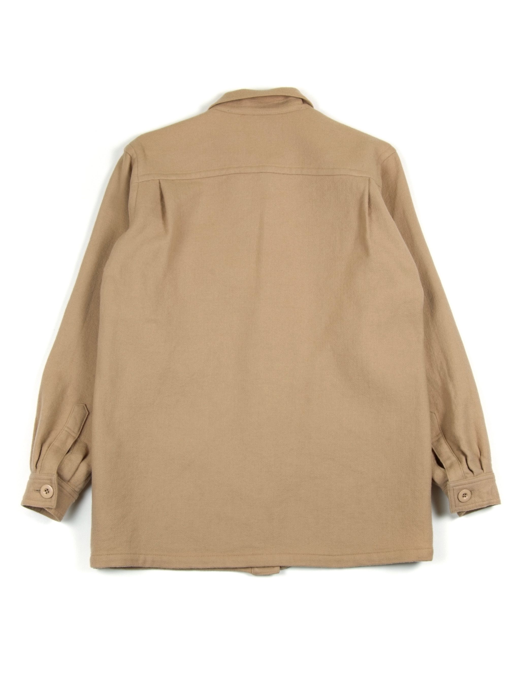 Escada Vintage 80's ESCADA Beige Wool Overshirt Jacket Size M / US 6-8 / IT 42-44 - 3 Thumbnail