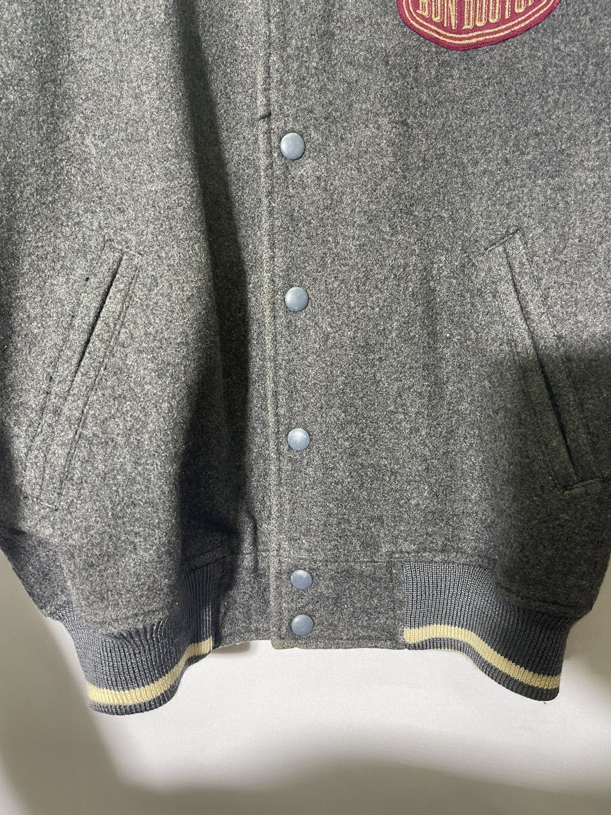 Japanese Brand × Vintage VINTAGE BON BOUTON WOOL VARSITY JACKET Size US M / EU 48-50 / 2 - 8 Thumbnail