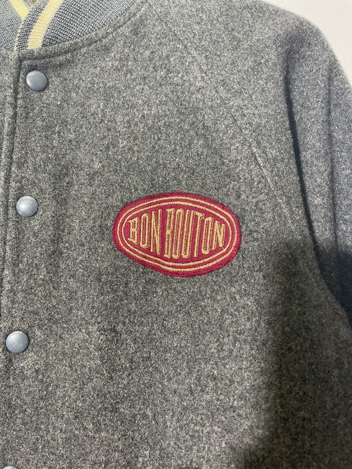 Japanese Brand × Vintage VINTAGE BON BOUTON WOOL VARSITY JACKET Size US M / EU 48-50 / 2 - 4 Thumbnail