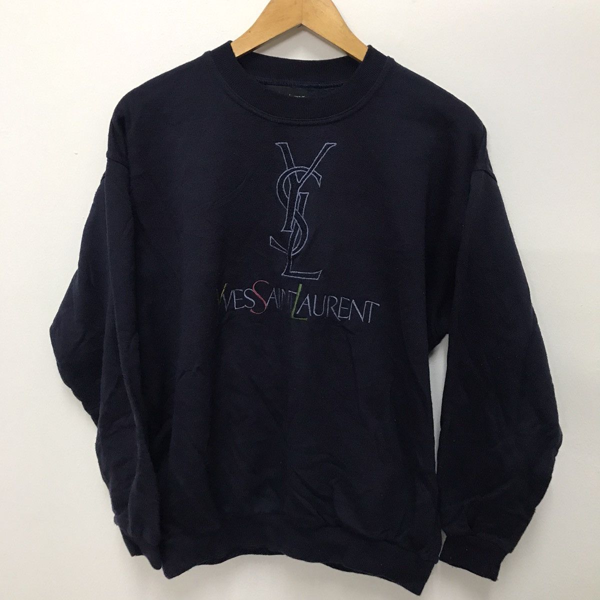 Yves Saint Laurent Vintage Yves Saint Laurent Paris x YSL Sweatshirt Size US L / EU 52-54 / 3 - 1 Thumbnail