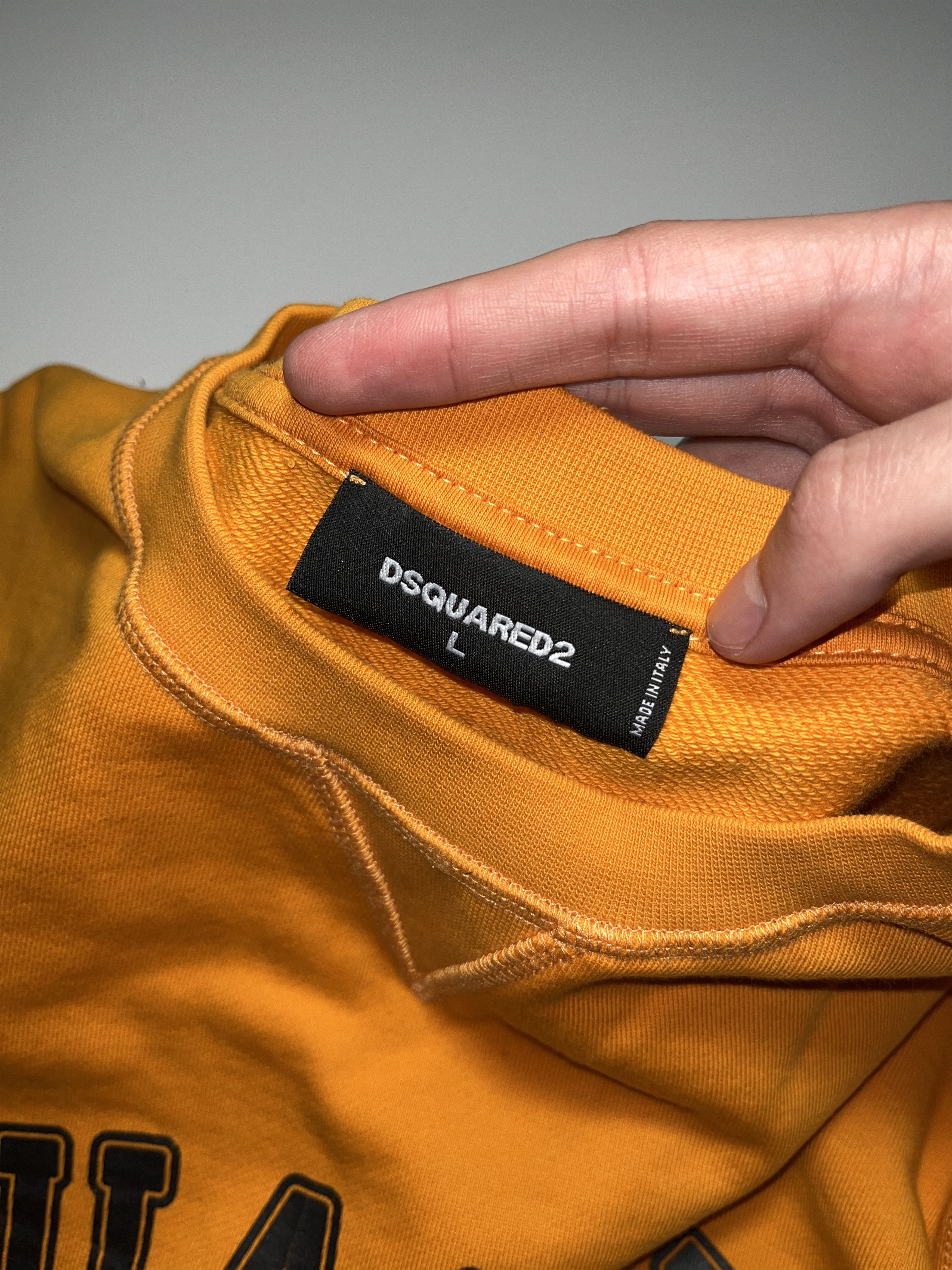 Dsquared2 Dsquared2 Big Logo Orange Sweatshirt Size L Size US L / EU 52-54 / 3 - 7 Thumbnail