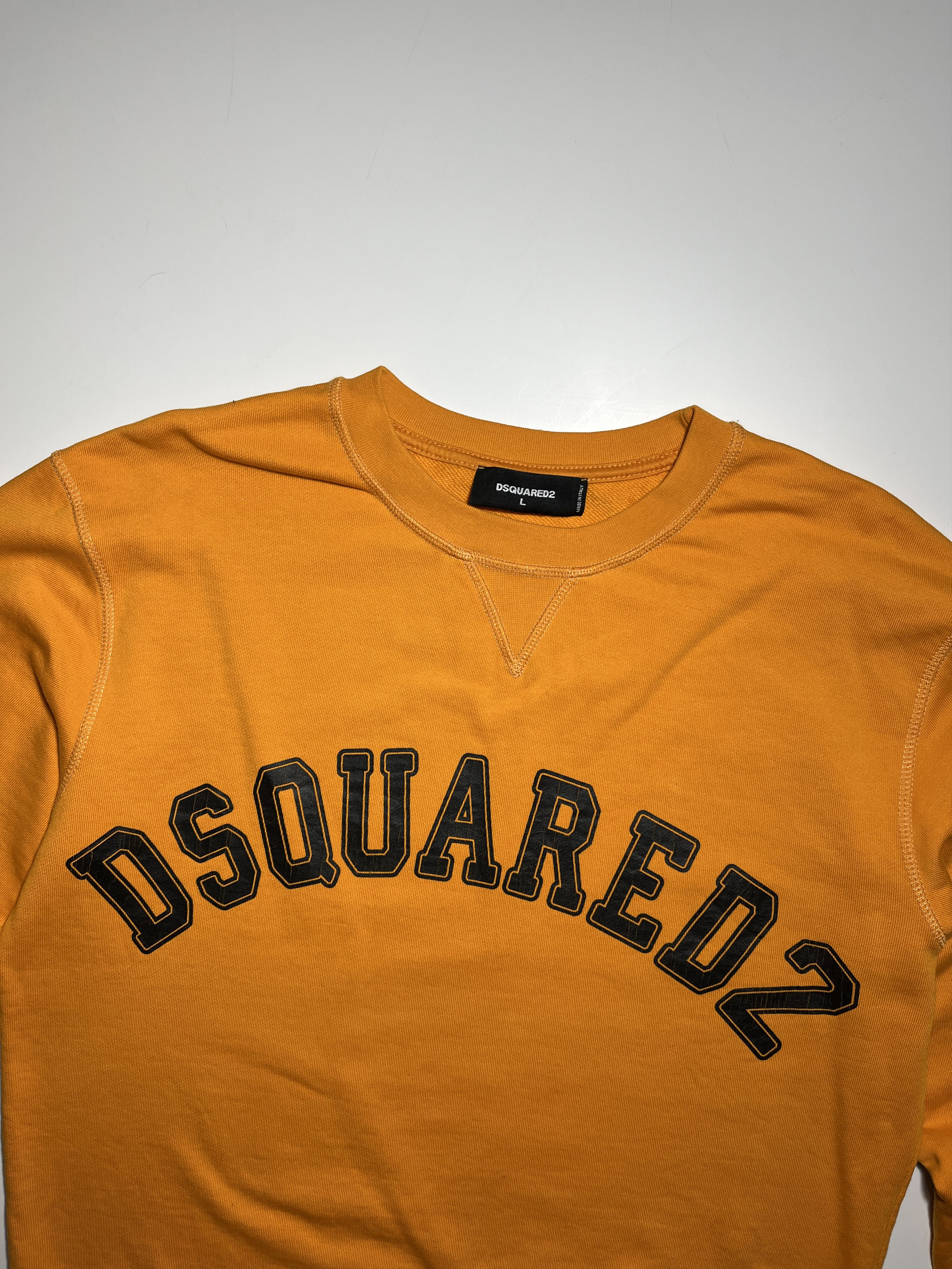 Dsquared2 Dsquared2 Big Logo Orange Sweatshirt Size L Size US L / EU 52-54 / 3 - 5 Thumbnail