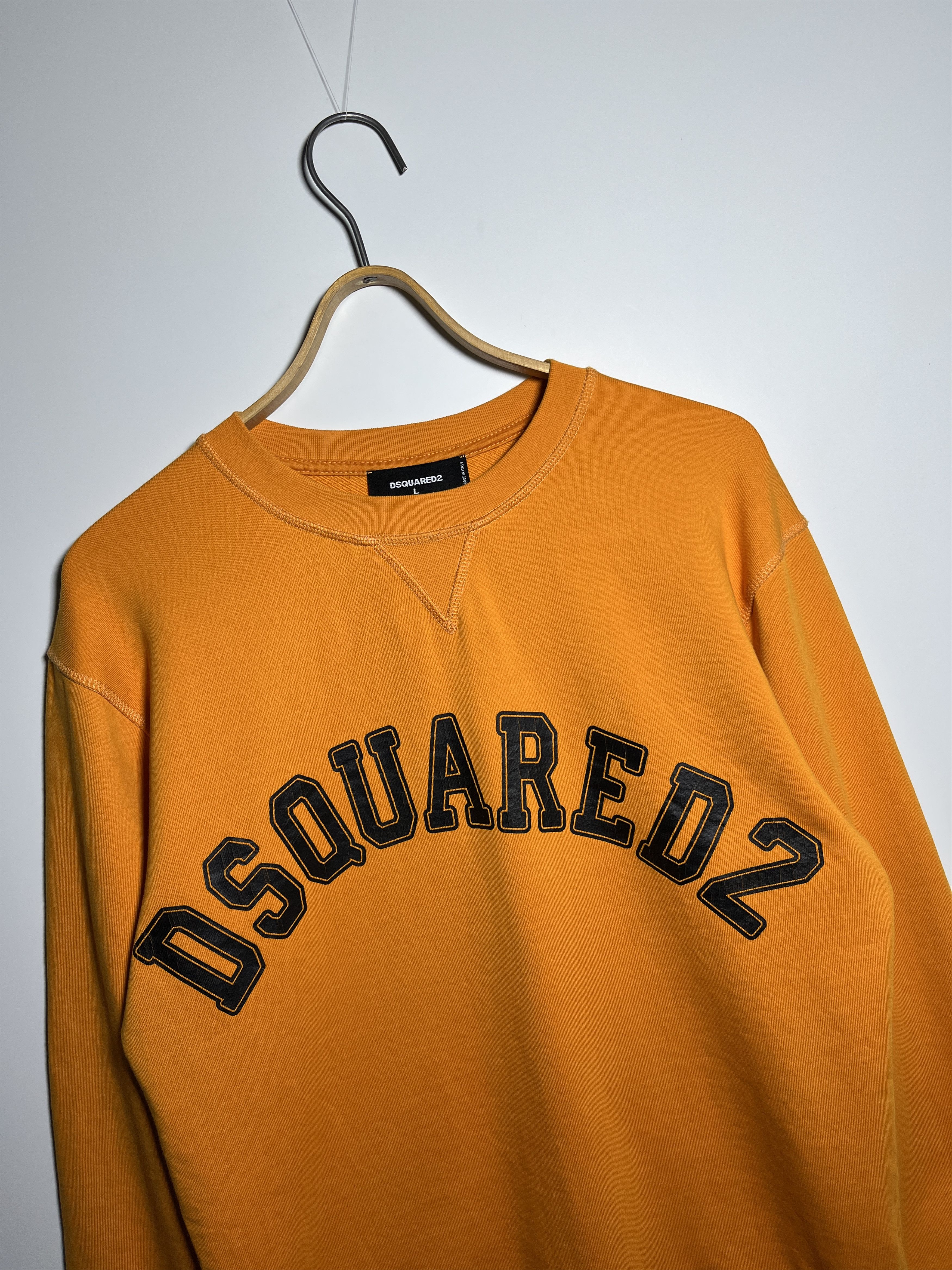 Dsquared2 Dsquared2 Big Logo Orange Sweatshirt Size L Size US L / EU 52-54 / 3 - 3 Thumbnail