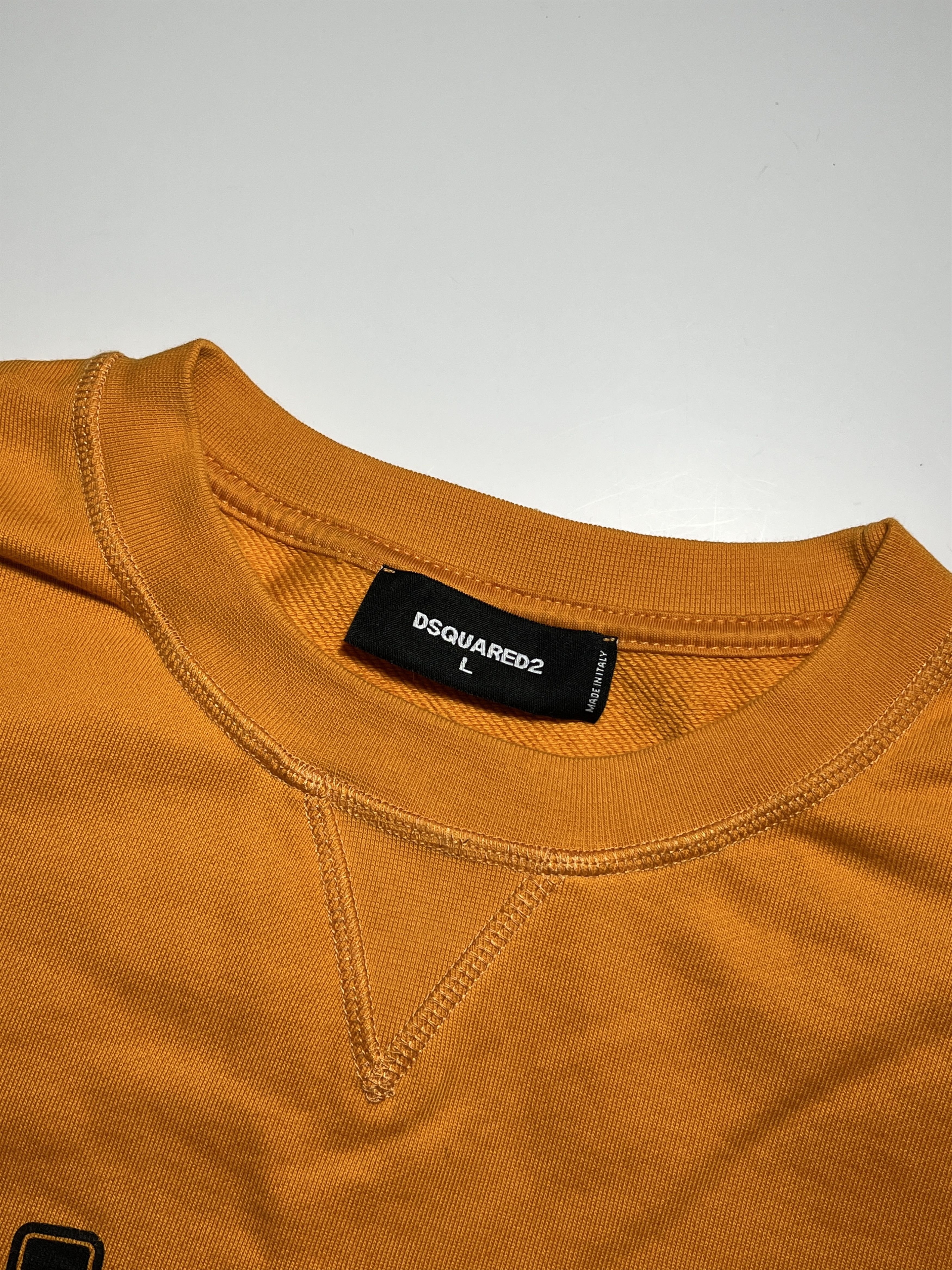 Dsquared2 Dsquared2 Big Logo Orange Sweatshirt Size L Size US L / EU 52-54 / 3 - 6 Thumbnail