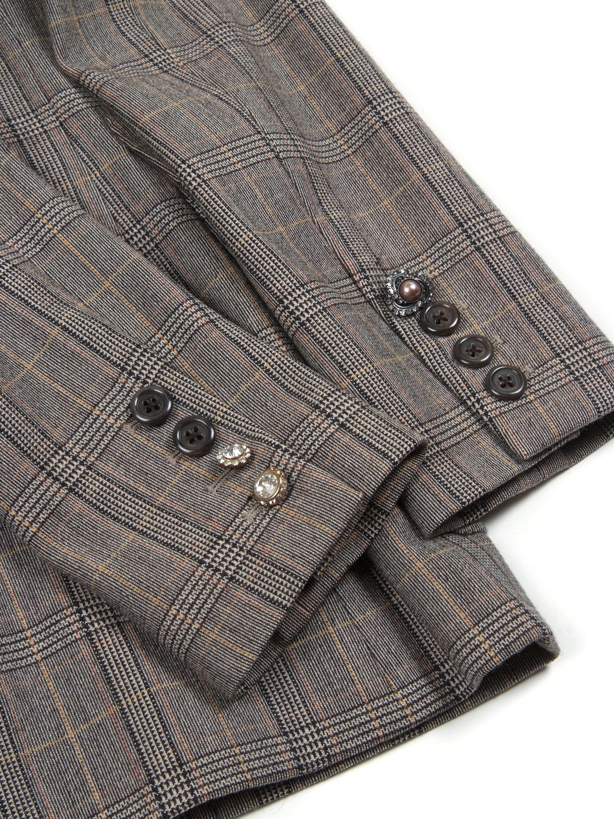 Marc Jacobs Vintage Main Line Marc Jacobs Plaid Wool Blazer Made in USA Size XS / US 0-2 / IT 36-38 - 5 Thumbnail