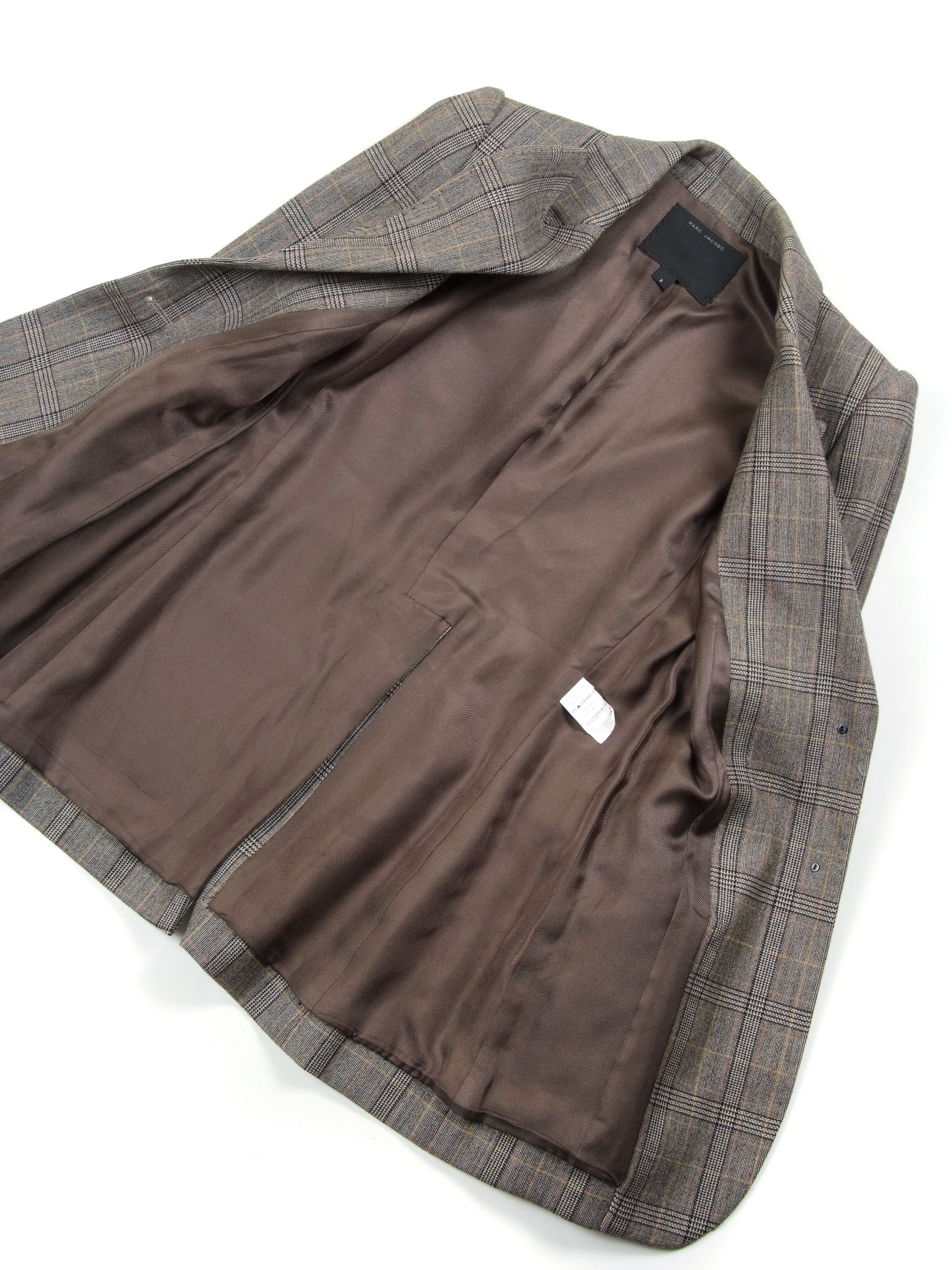 Marc Jacobs Vintage Main Line Marc Jacobs Plaid Wool Blazer Made in USA Size XS / US 0-2 / IT 36-38 - 6 Thumbnail