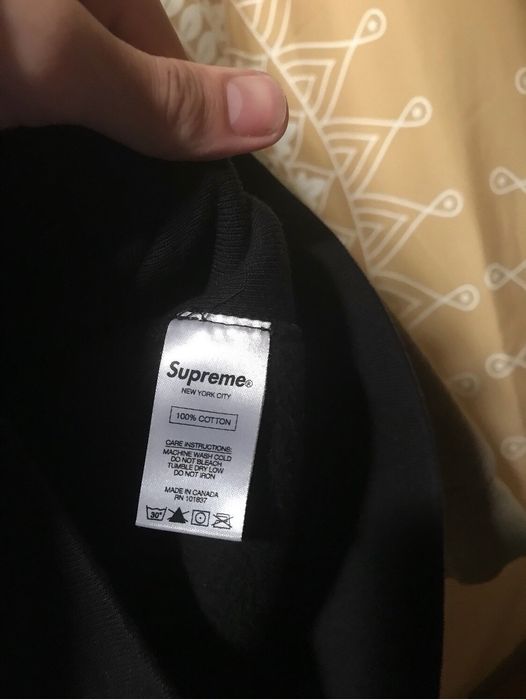 Supreme Color Blocked Arc Logo Hoodie Size M