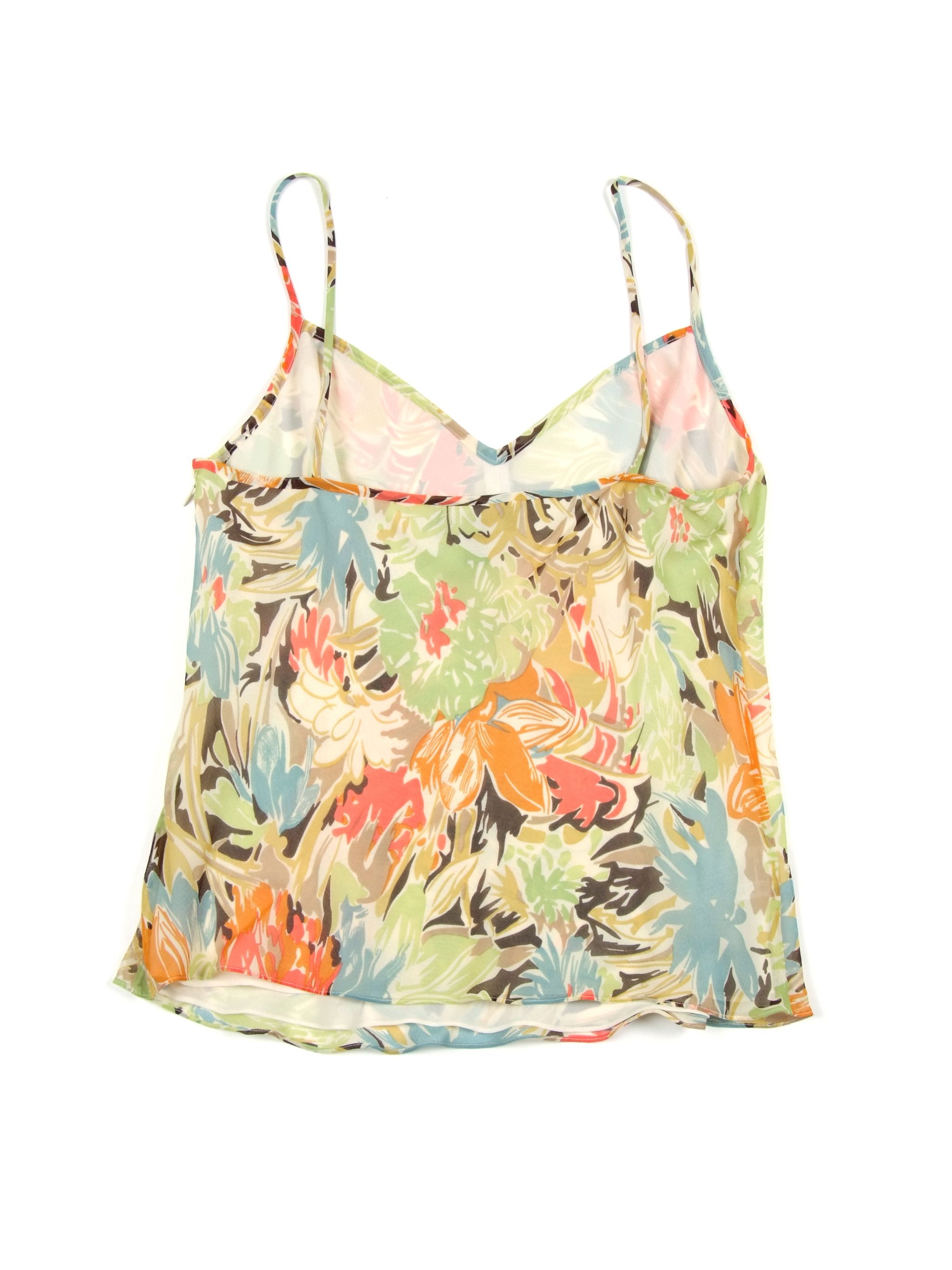 Vintage Vintage y2k Pure Silk Mesh Tank Top (US10) Size L / US 10 / IT 46 - 2 Thumbnail