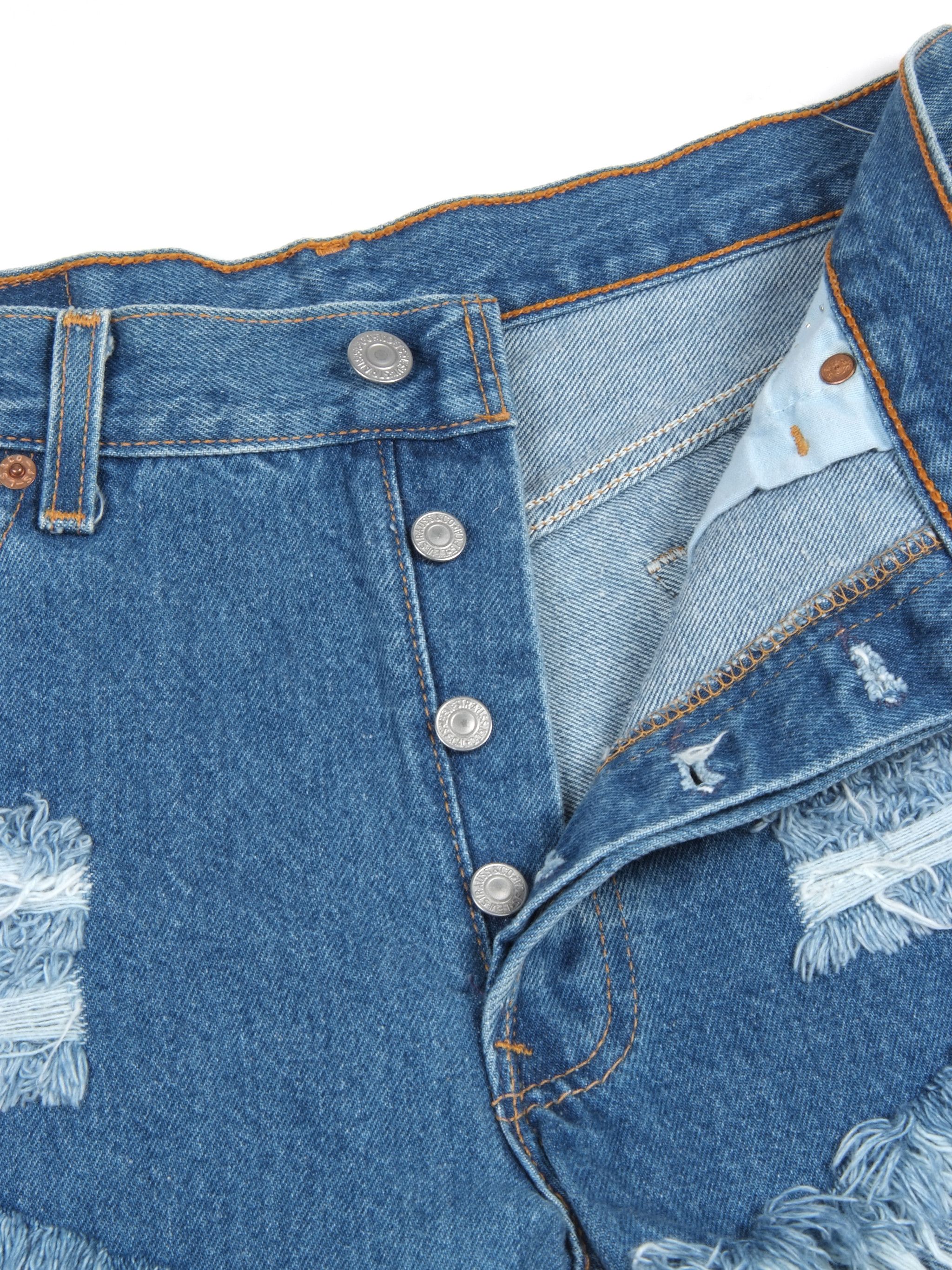 Levi's × Levi's Vintage Clothing Vintage Levi's 501 Denim High Waist Shorts Size 31" - 4 Thumbnail
