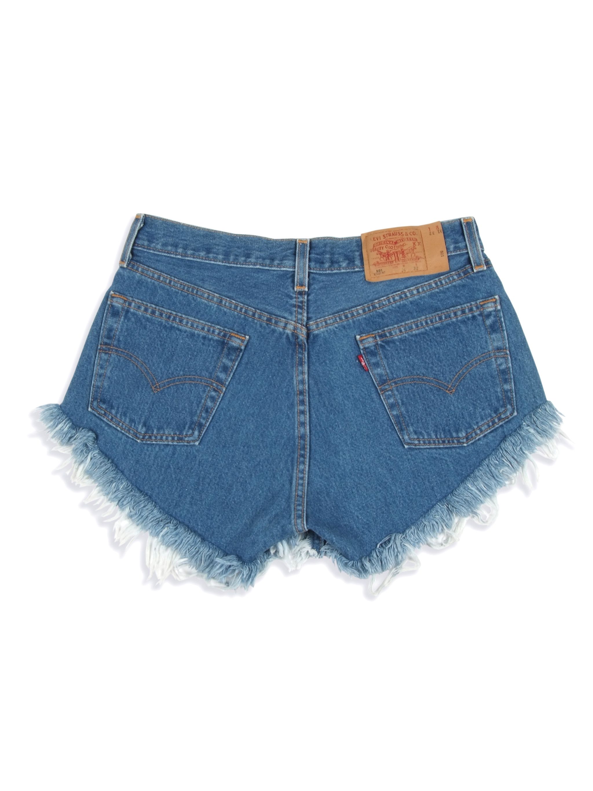 Levi's × Levi's Vintage Clothing Vintage Levi's 501 Denim High Waist Shorts Size 31" - 2 Thumbnail
