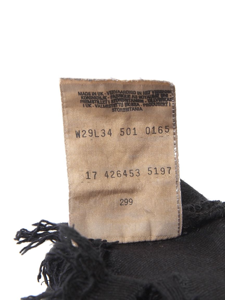 Levi's × Vintage Vintage 90'S Levi's Denim Distressed Shorts Made In UK Size 29" - 4 Thumbnail