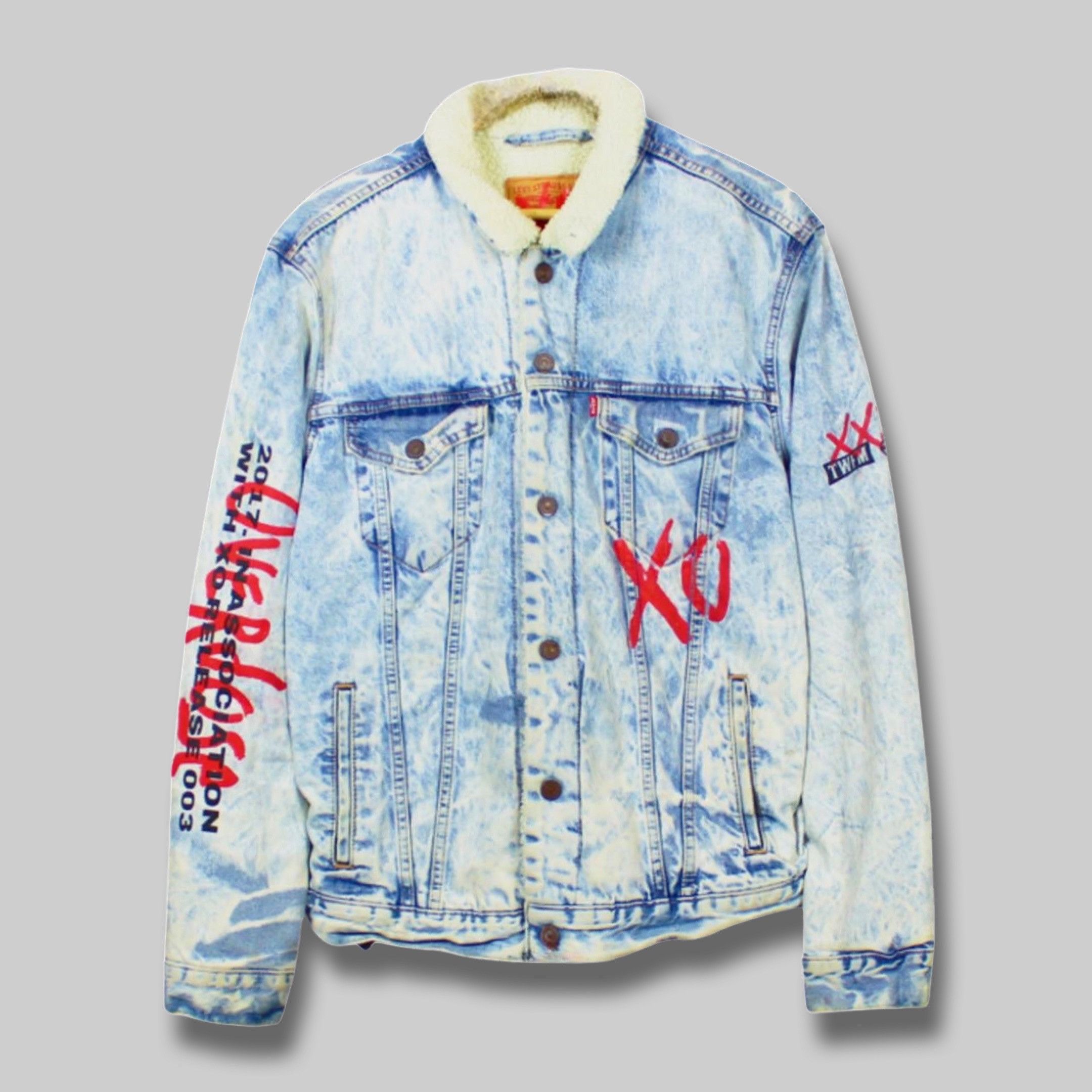 Shop Levi's XO THE WEEKND LEVI'S DENIM JACKET by BrandStreetStore