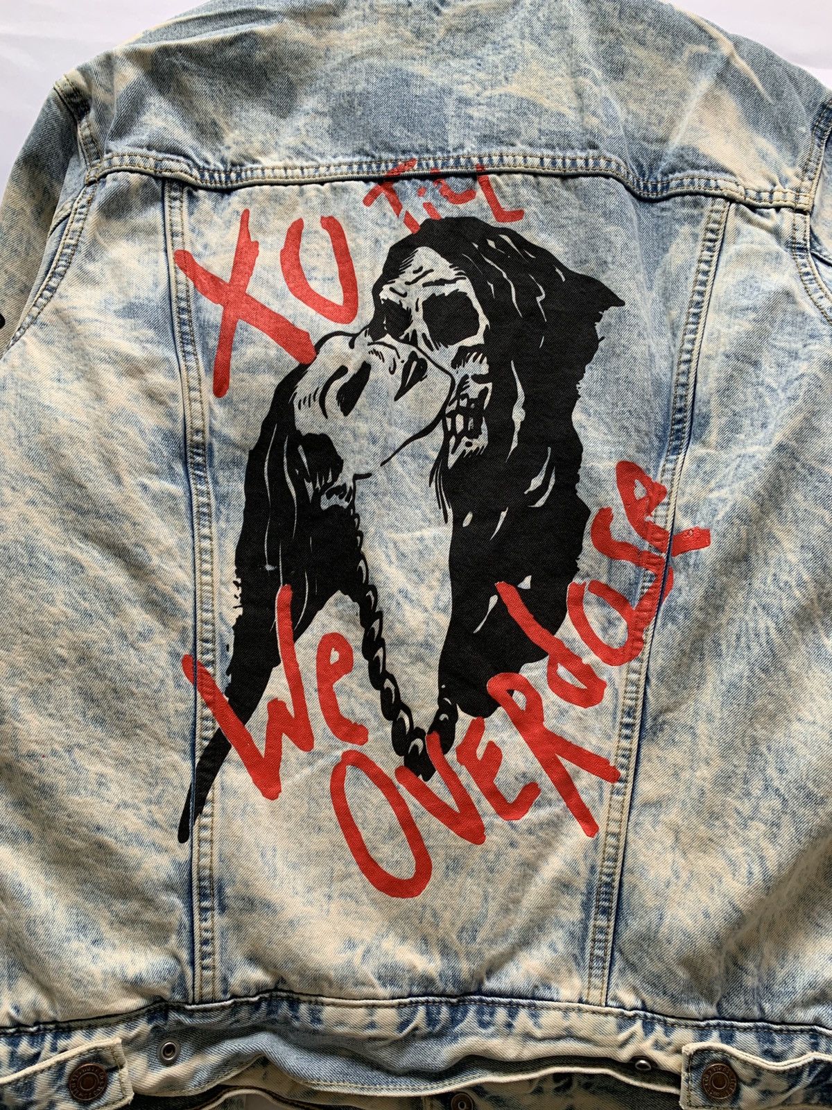 The weeknd levis jacket store