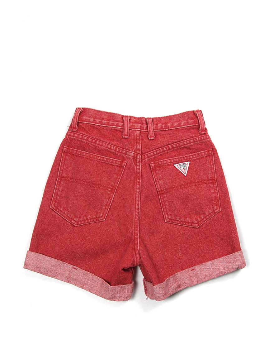Georges Marciano × Guess Rare Vintage 80-90's High Rised Guess USA Denim Shorts Size 26" / US 2 / IT 38 - 2 Thumbnail
