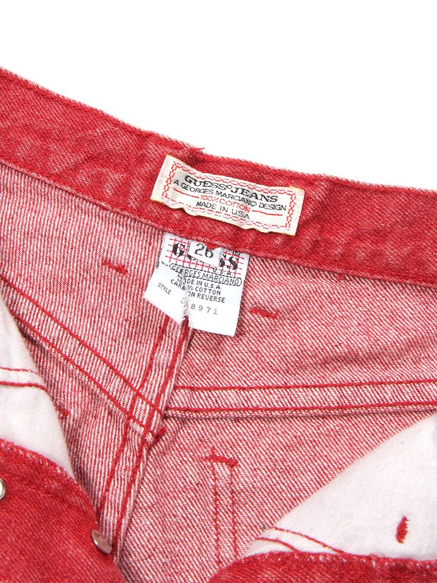 Georges Marciano × Guess Rare Vintage 80-90's High Rised Guess USA Denim Shorts Size 26" / US 2 / IT 38 - 3 Thumbnail