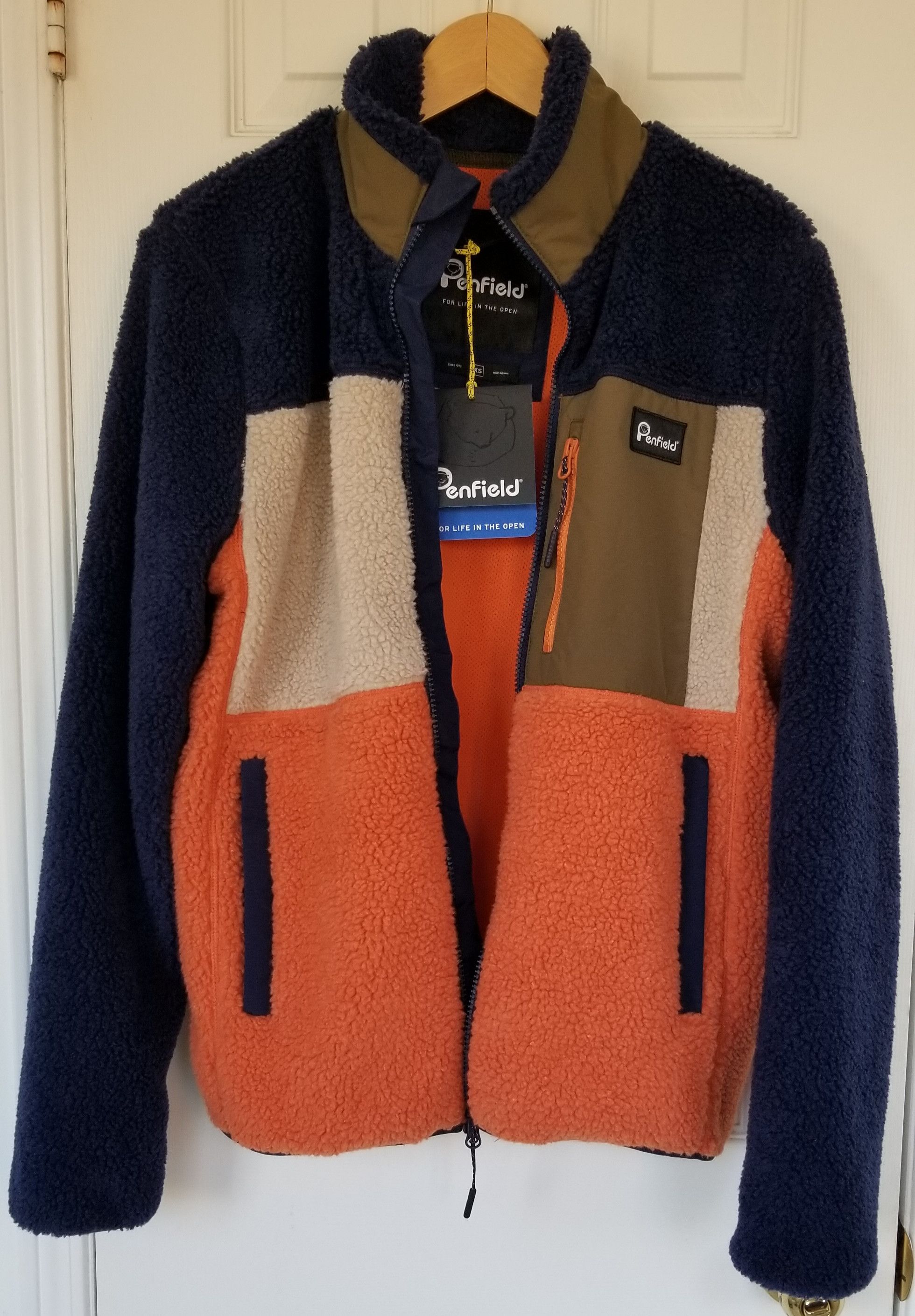 Penfield Penfield Mattawa Colorblock Sherpa Fleece Zip Jacket Size US XS / EU 42 / 0 - 2 Thumbnail