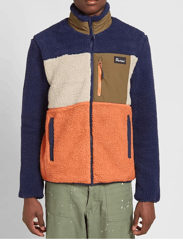 Penfield Penfield Mattawa Colorblock Sherpa Fleece Zip Jacket Grailed