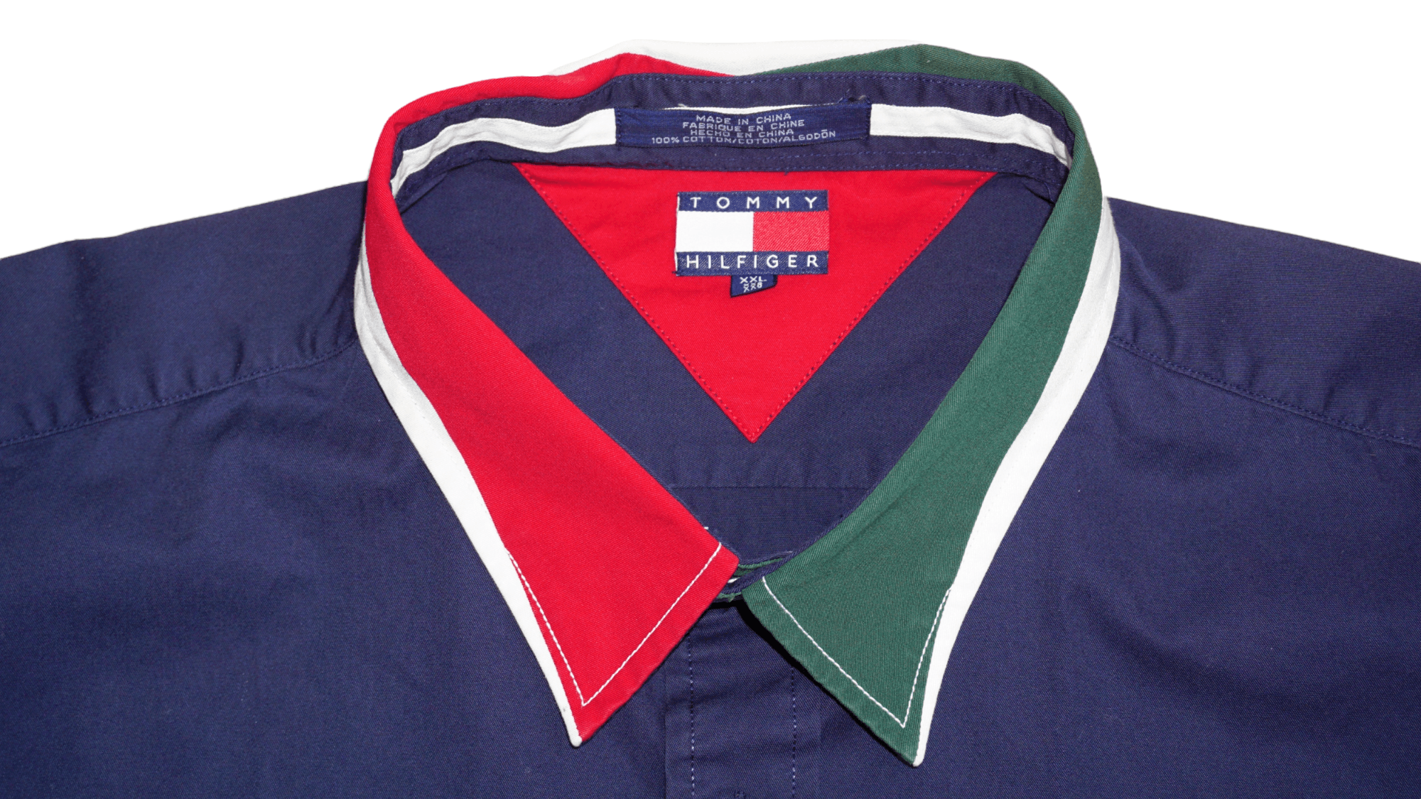 Tommy Hilfiger × Vintage Tommy Hilfiger Vintage 90s Sailing Gear Shirt Size US XXL / EU 58 / 5 - 9 Thumbnail