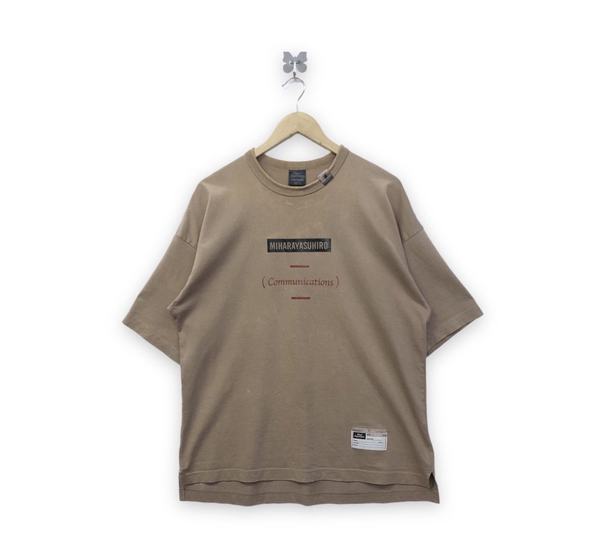 image of Miharayasuhiro Collab With Gu Good Inspiration Tshirt in Brown, Men's (Size Small)