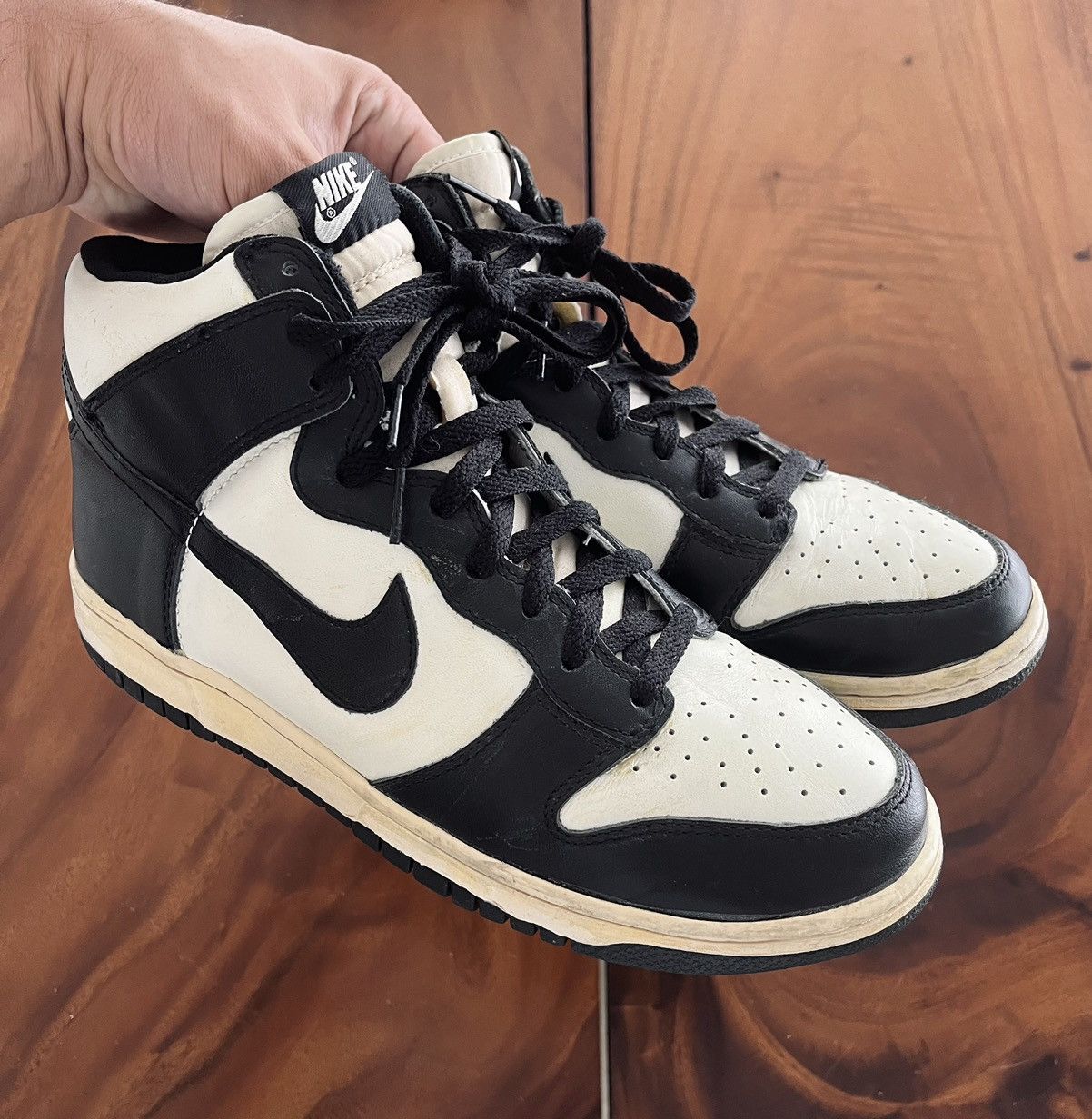 Nike NIKE DUNK HIGH (VNTG) SAIL/BLACK Size US 10.5 / EU 43-44 - 3 Thumbnail