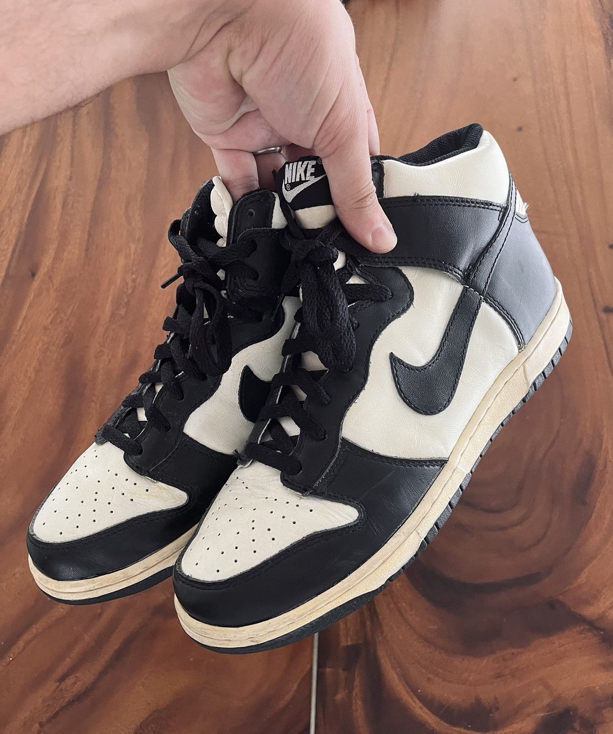 Nike NIKE DUNK HIGH (VNTG) SAIL/BLACK Size US 10.5 / EU 43-44 - 5 Thumbnail