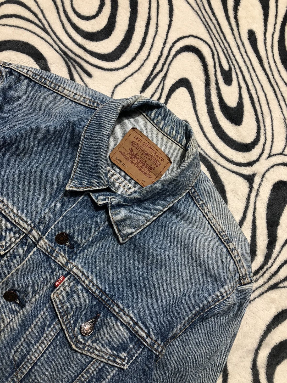 Levi's × Levi's Vintage Clothing Vintage Levis Mens Denim Jacket Jeans Made in USA Size US M / EU 48-50 / 2 - 2 Thumbnail