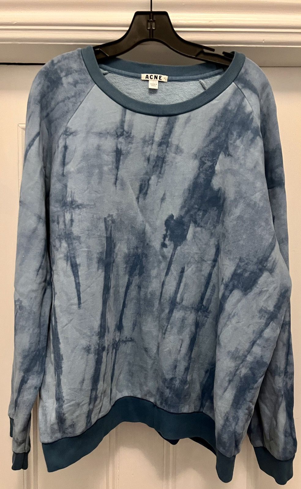 Authentic Acne Studios Brian Print UW13 Tie dye sweatshirt L