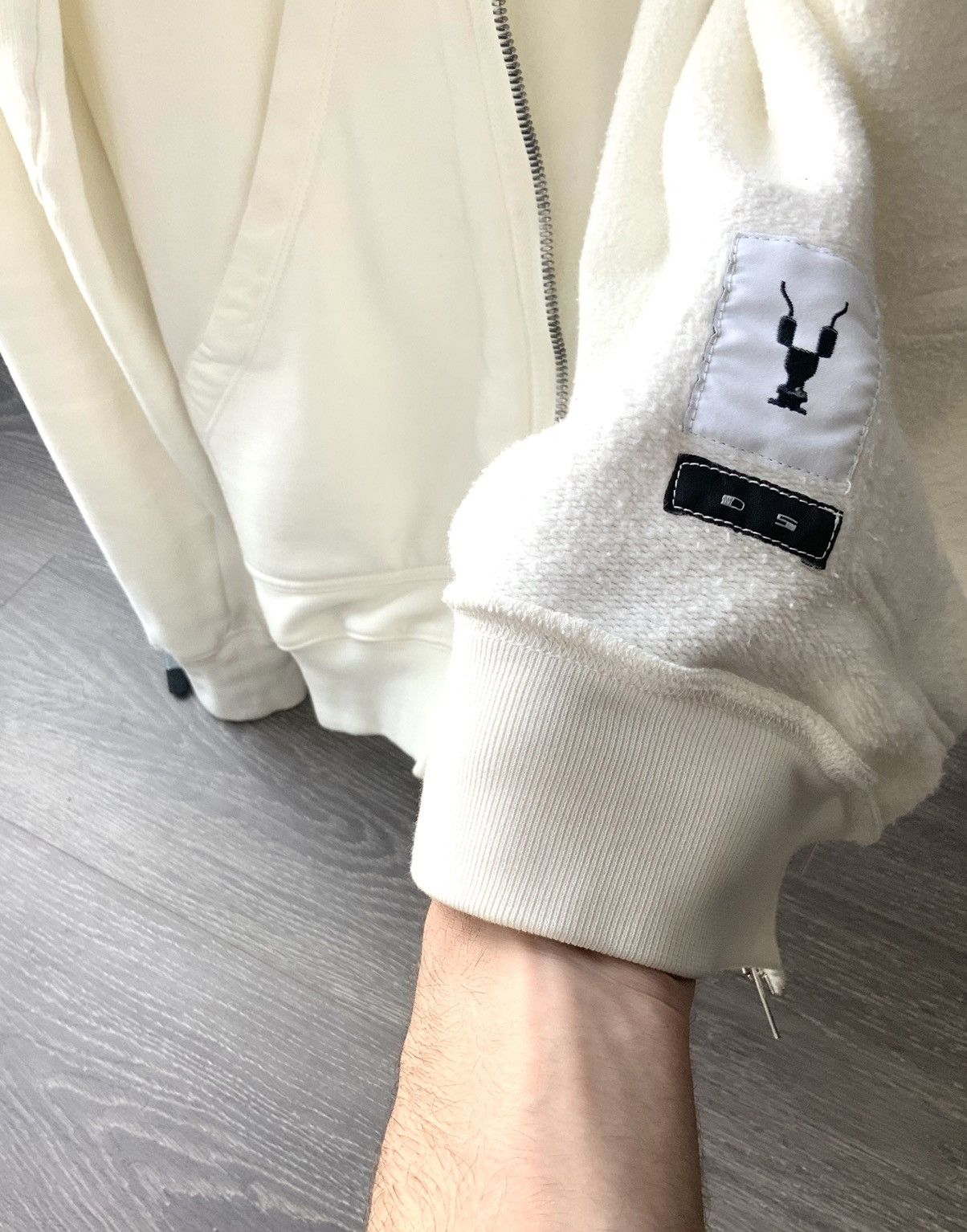 Rick Owens 🥛Drkshdw Milk Gimp Hoodie size M Fullzip LAST DROP Size US M / EU 48-50 / 2 - 9 Thumbnail