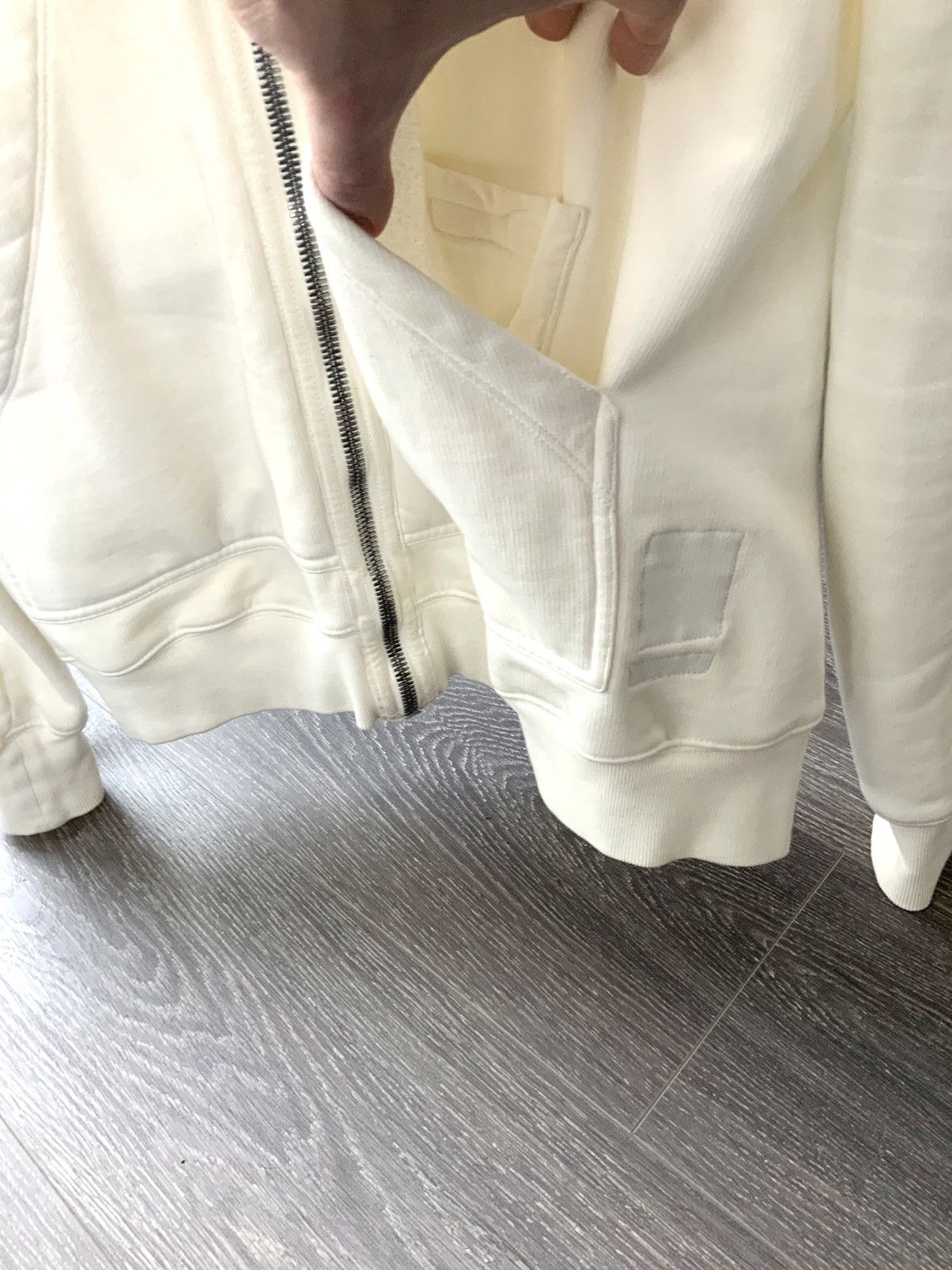 Rick Owens 🥛Drkshdw Milk Gimp Hoodie size M Fullzip LAST DROP Size US M / EU 48-50 / 2 - 4 Thumbnail