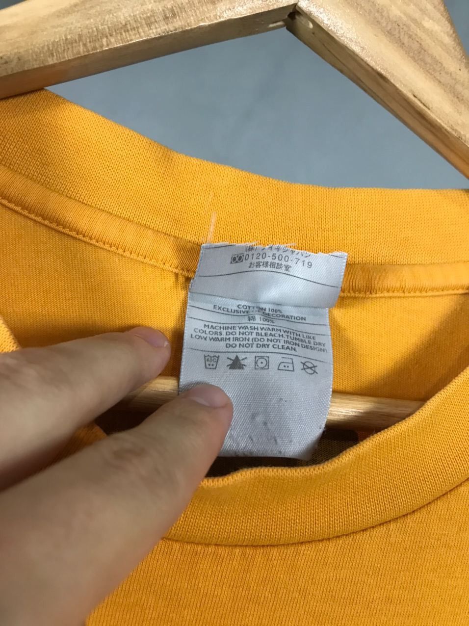 Vintage Nike swoosh streetwear vintage yellow longsleeve Size US S / EU 44-46 / 1 - 6 Thumbnail