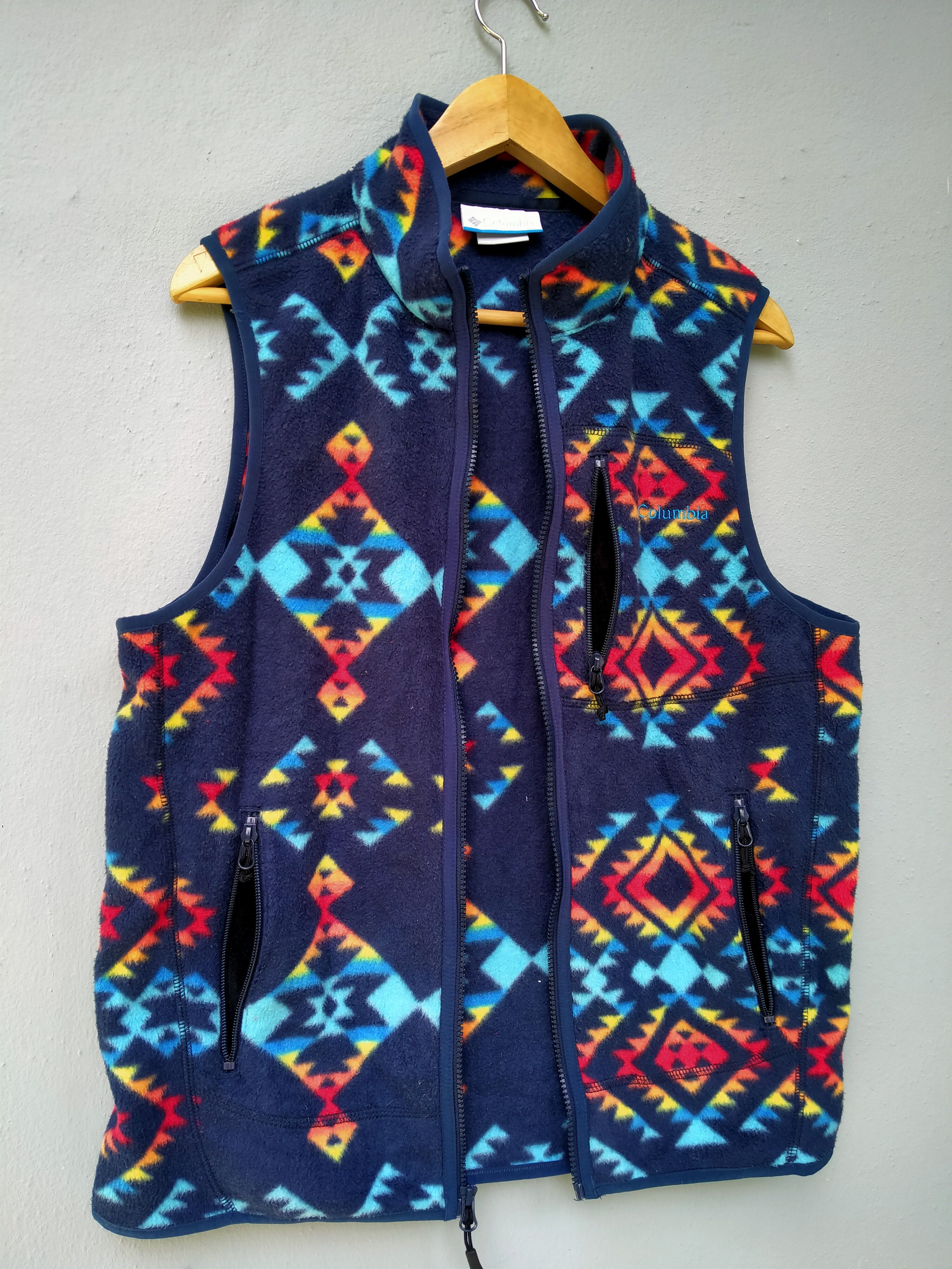 Columbia Columbia Fleece Abstract Vest Navajo Size US L / EU 52-54 / 3 - 1 Thumbnail