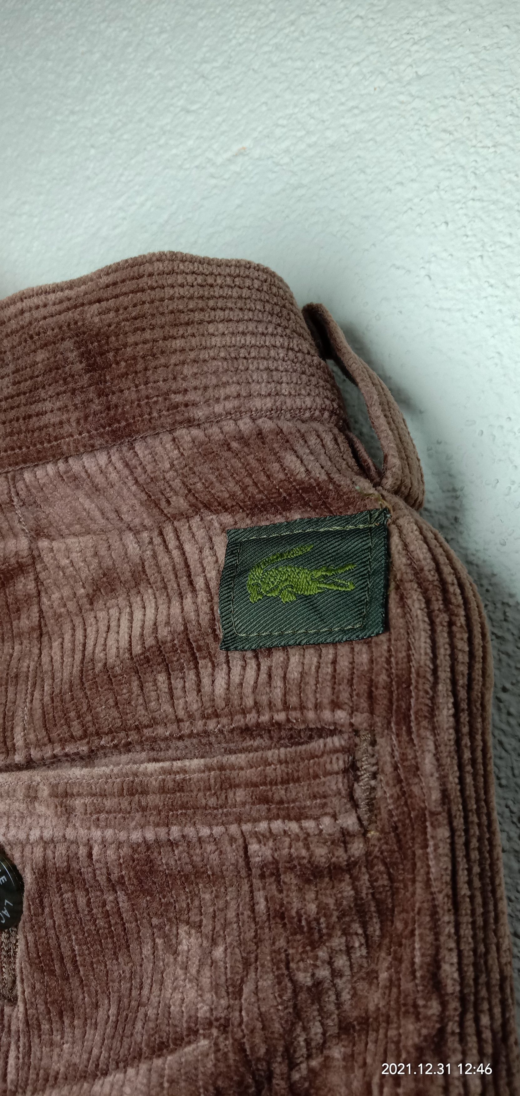 Lacoste Vintage 90's Lacoste casual pants corduroy Size US 32 / EU 48 - 3 Thumbnail