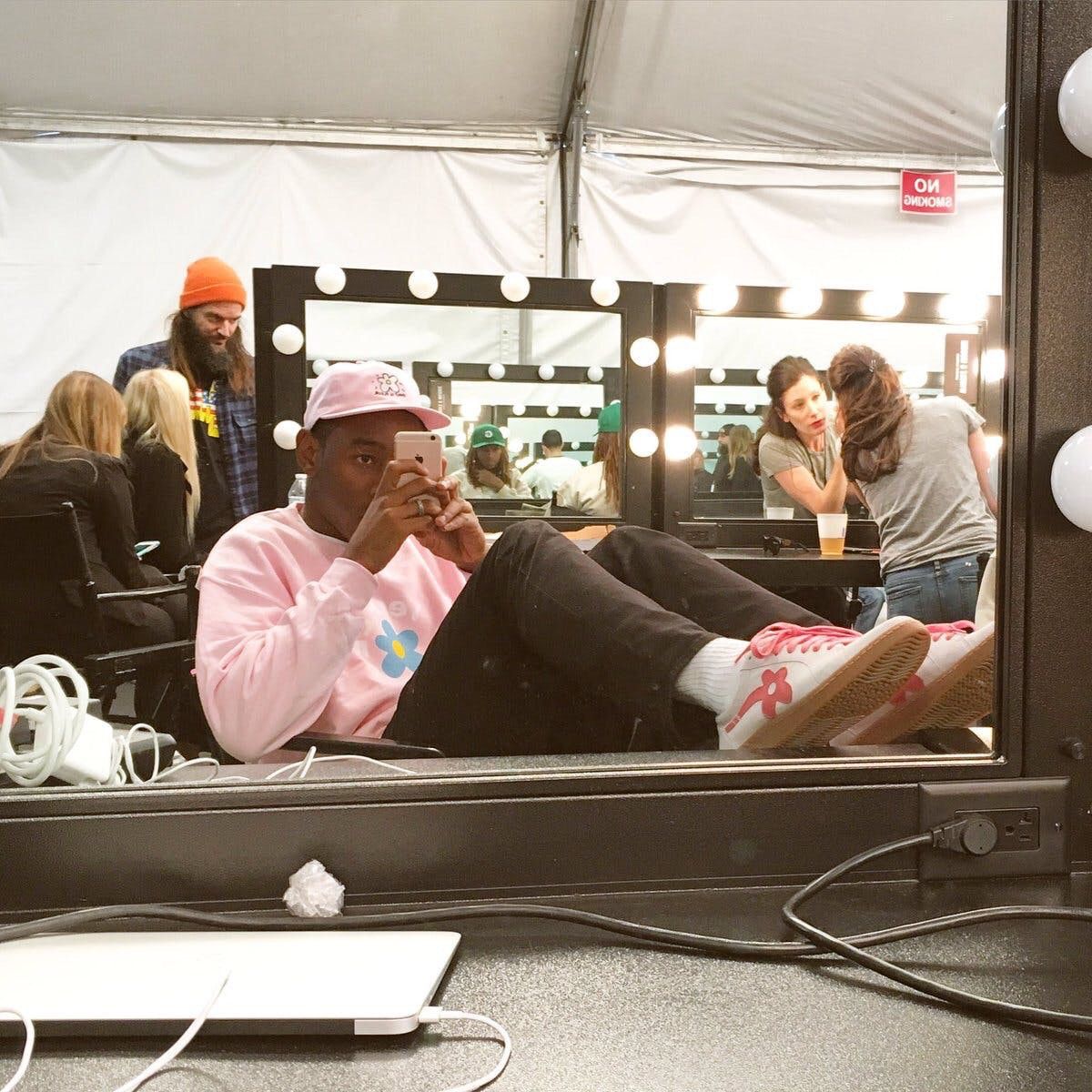 Golf Wang Unreleased Sample Golf Le Fleur Crewneck Pink Size US L / EU 52-54 / 3 - 4 Thumbnail