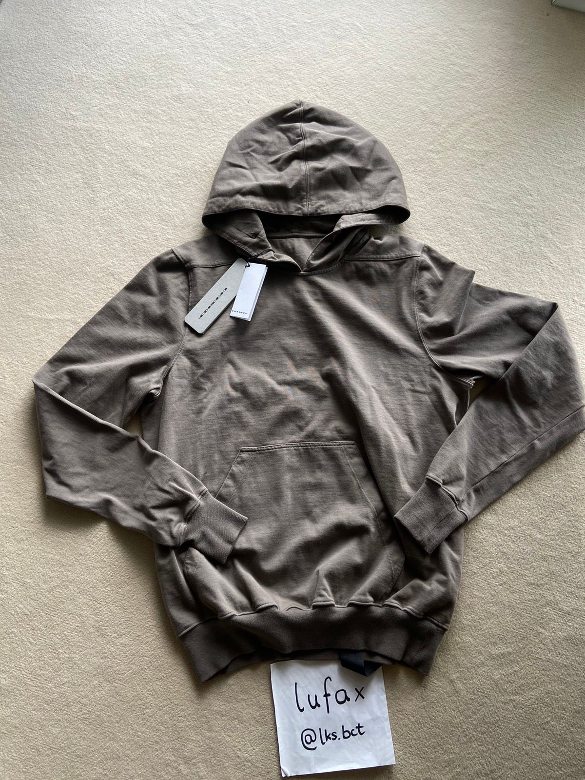 Pre-owned Rick Owens X Rick Owens Drkshdw Ss21 Granbury Dust Oversize Hoodie Rig Cotton