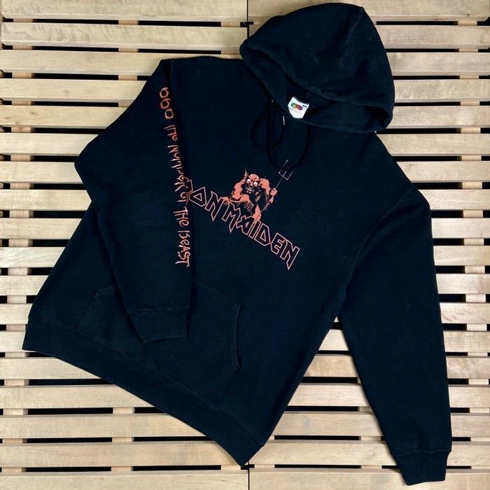 Band Tees × Iron Maiden × Vintage Mens Hoodies Iron Maiden Vintage 2003 Size L Back Big Print Size US L / EU 52-54 / 3 - 1 Thumbnail