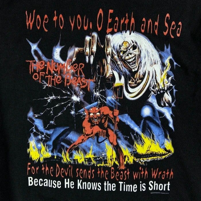 Band Tees × Iron Maiden × Vintage Mens Hoodies Iron Maiden Vintage 2003 Size L Back Big Print Size US L / EU 52-54 / 3 - 8 Thumbnail